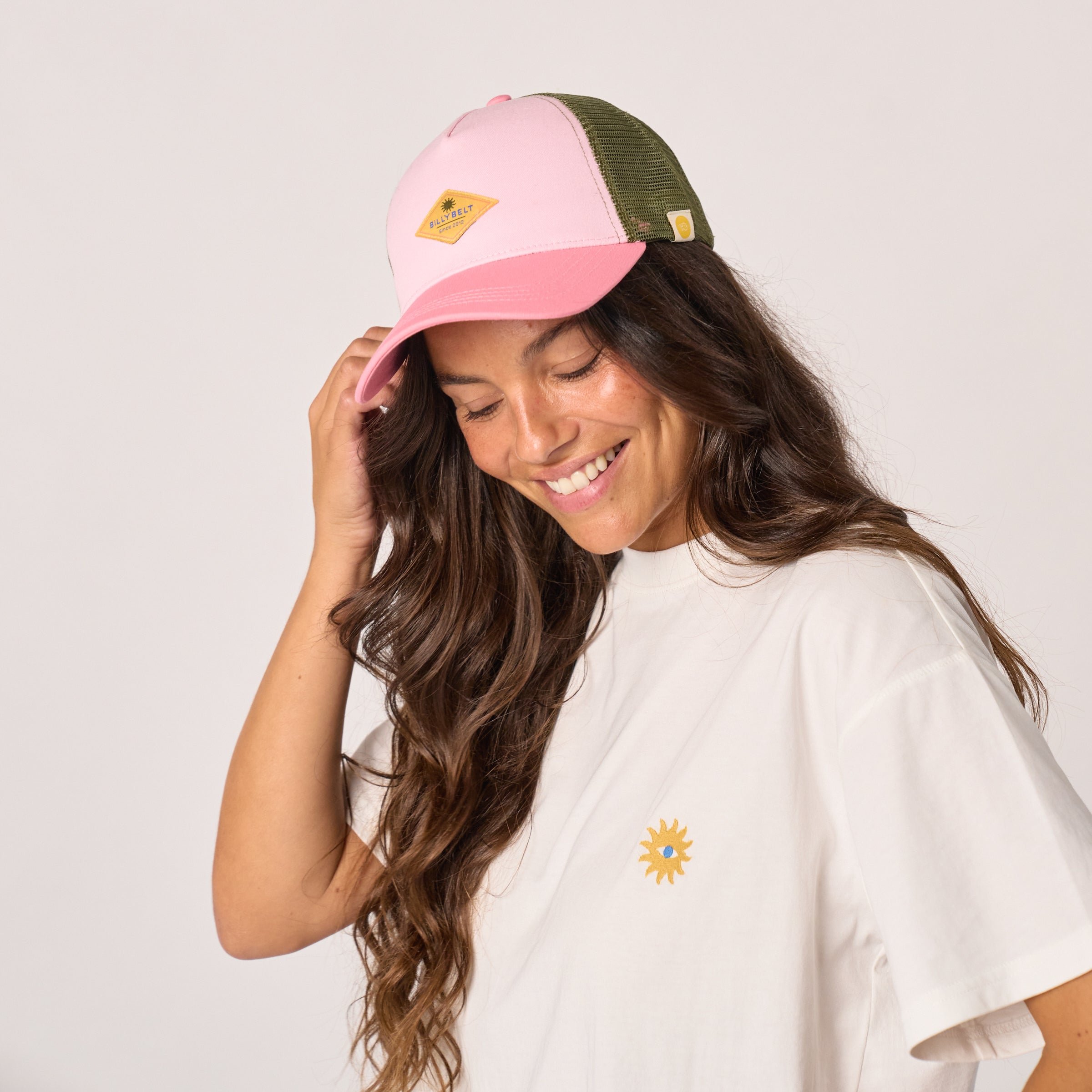 Cotton Trucker Cap Pink