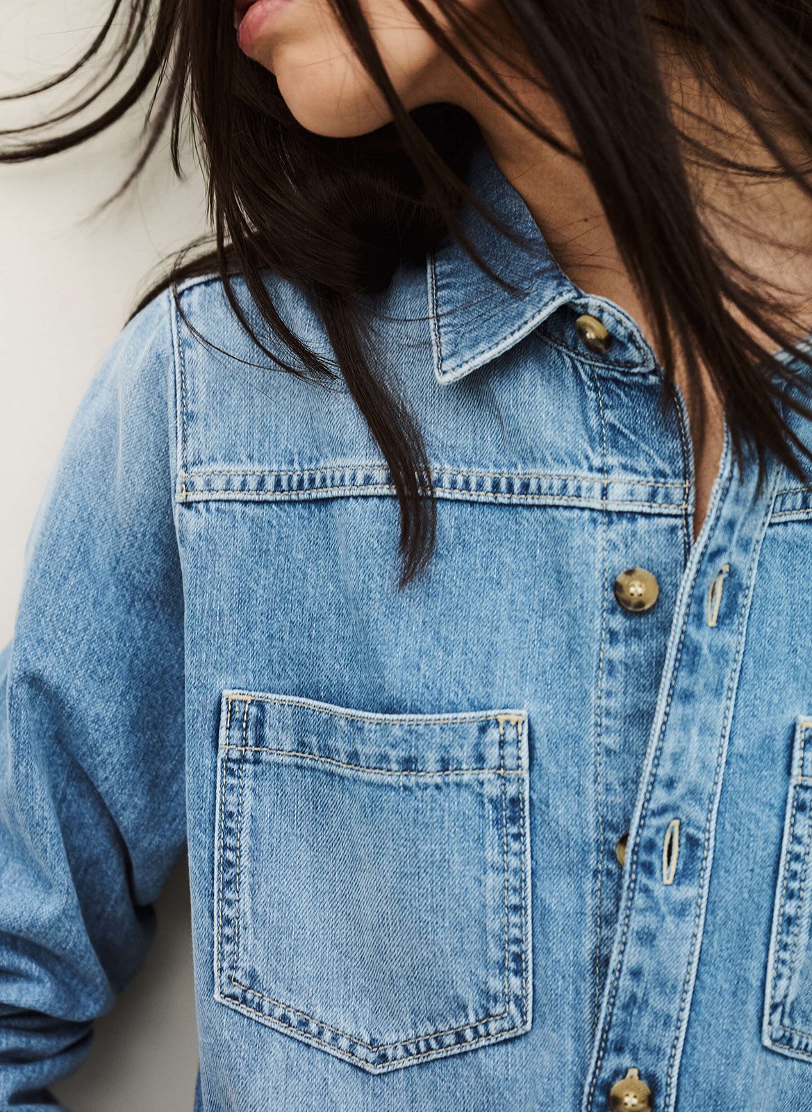 Jumpsuit van spijkerstof BA&SH Blauw