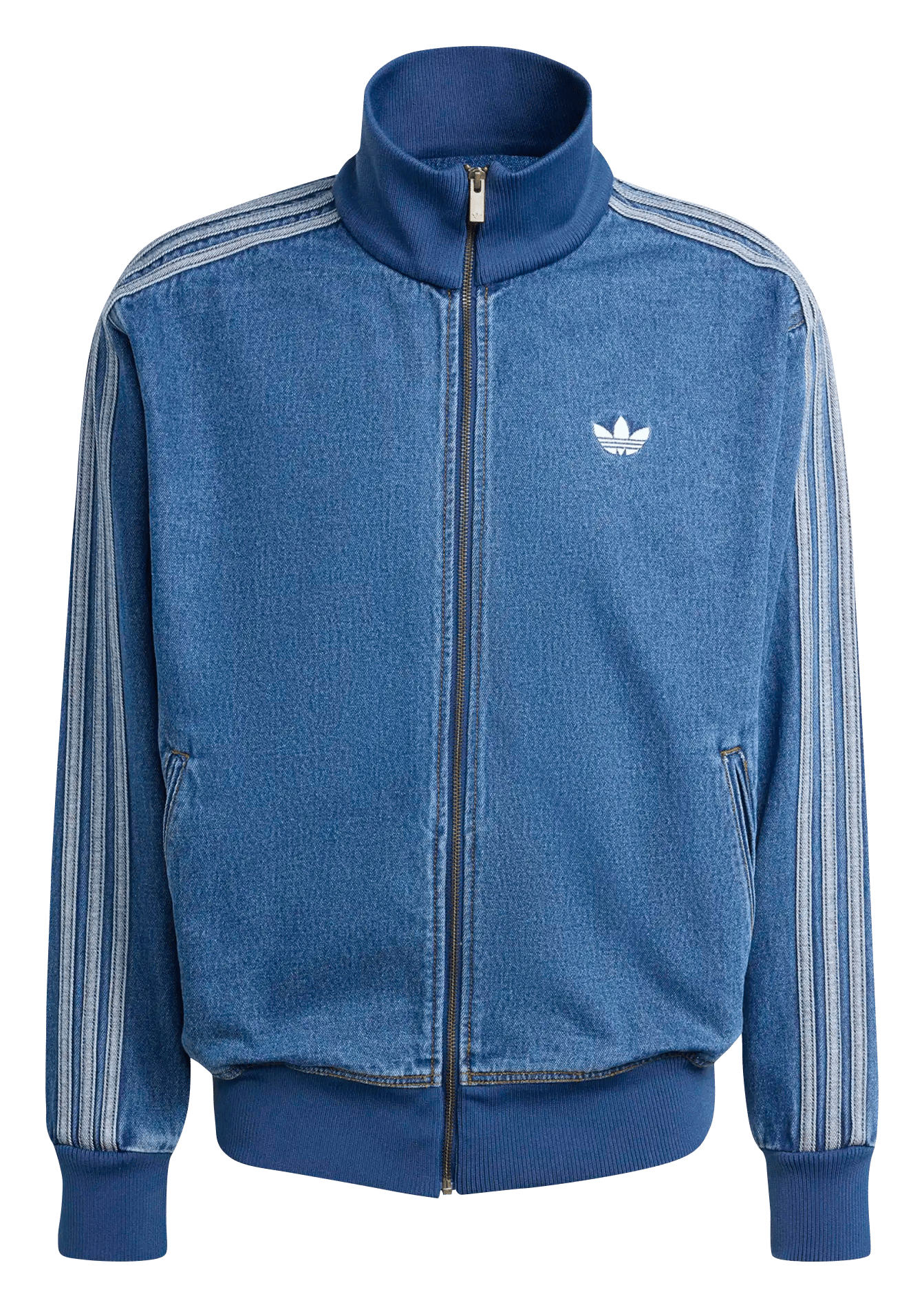 Recht, katoenen spijkerjasje ADIDAS Blauw