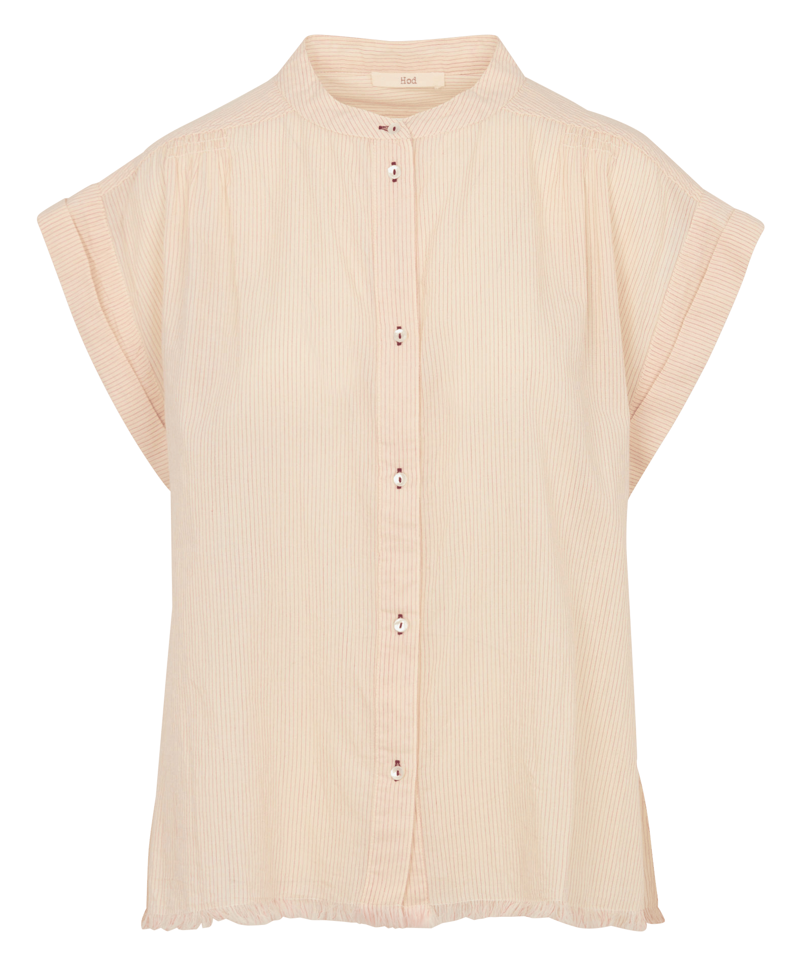 Streifenbluse mit Rundhalsausschnitt HOD PARIS Beige