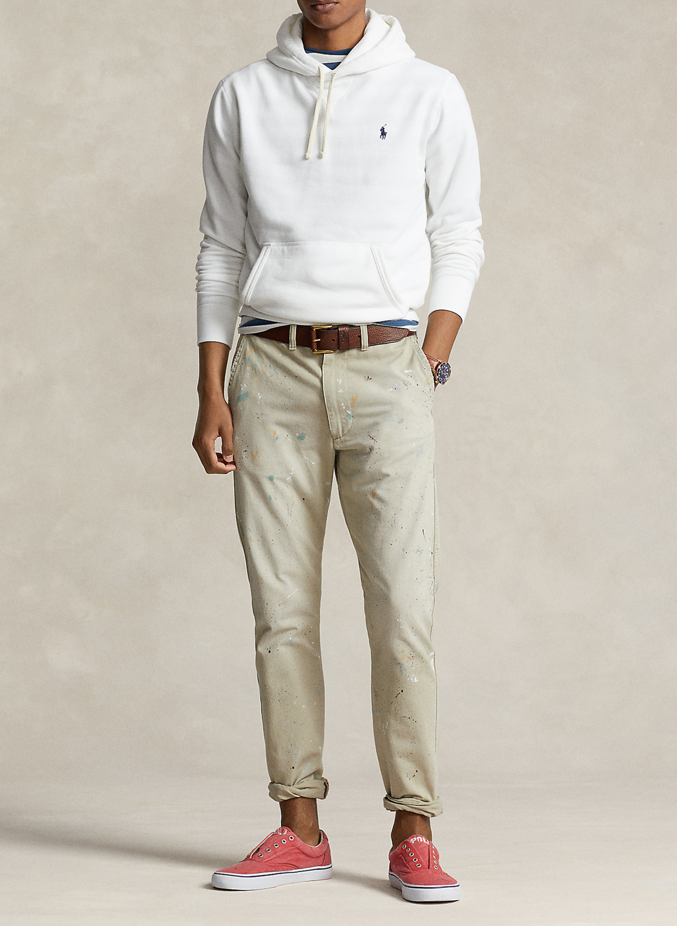 Kapuzensweatshirt aus Baumwolle, Regular Fit POLO RALPH LAUREN Weiss