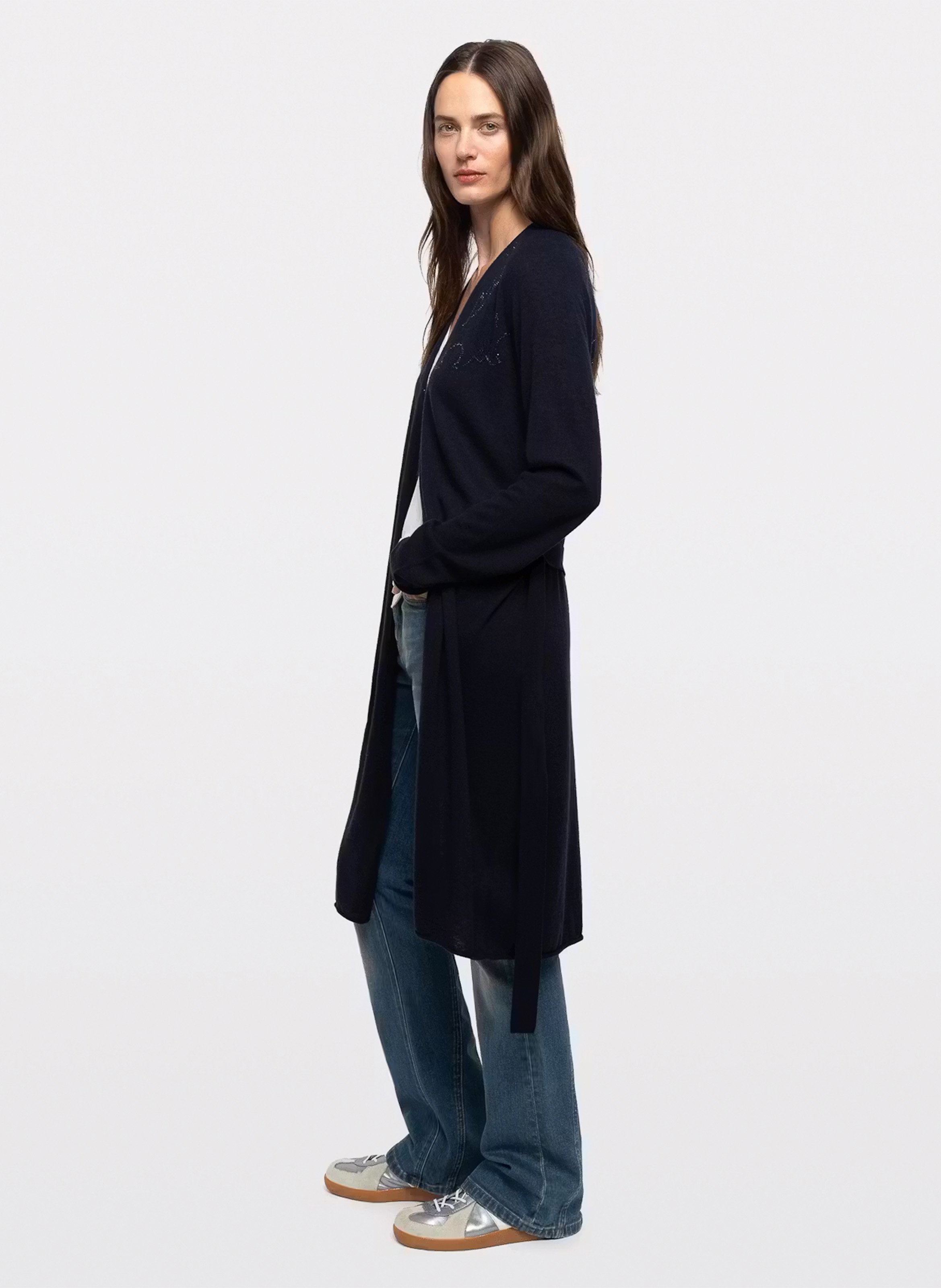 Lang vest van kasjmier ZADIG&VOLTAIRE Blauw