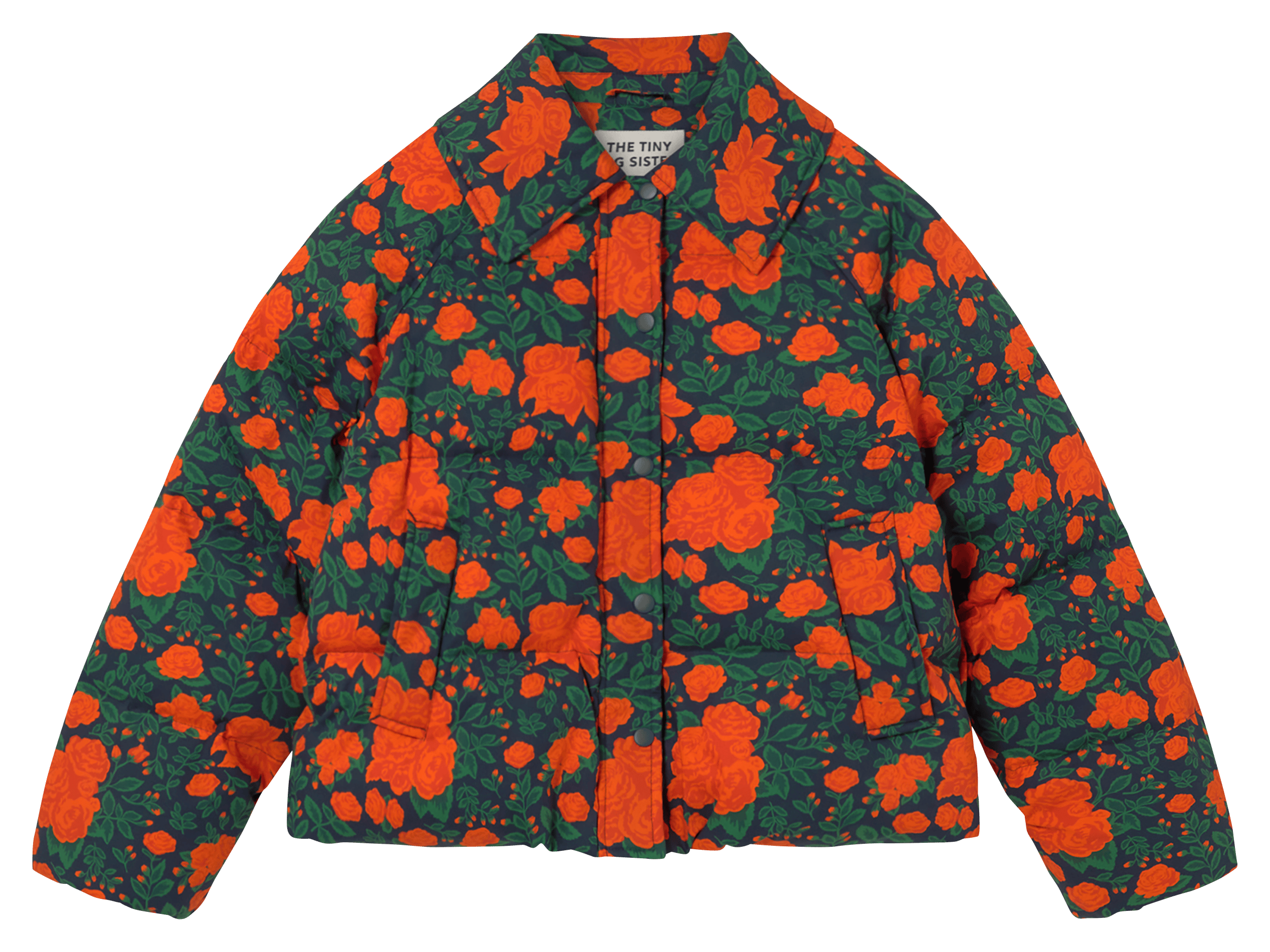 Classic cotton puffer jacket THE TINY BIG SISTER Blue