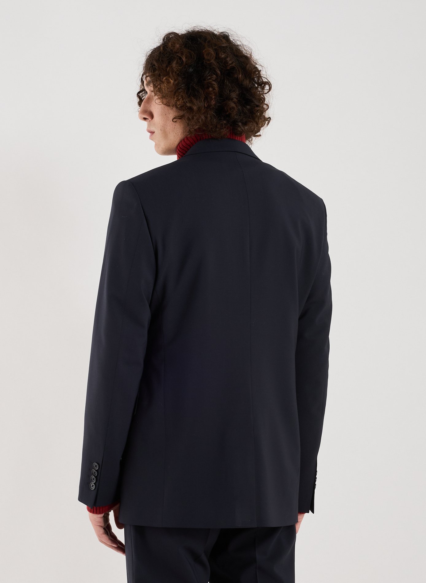 Mixed wool suit jacket from dostum-d. AU PRINTEMPS PARIS Blue