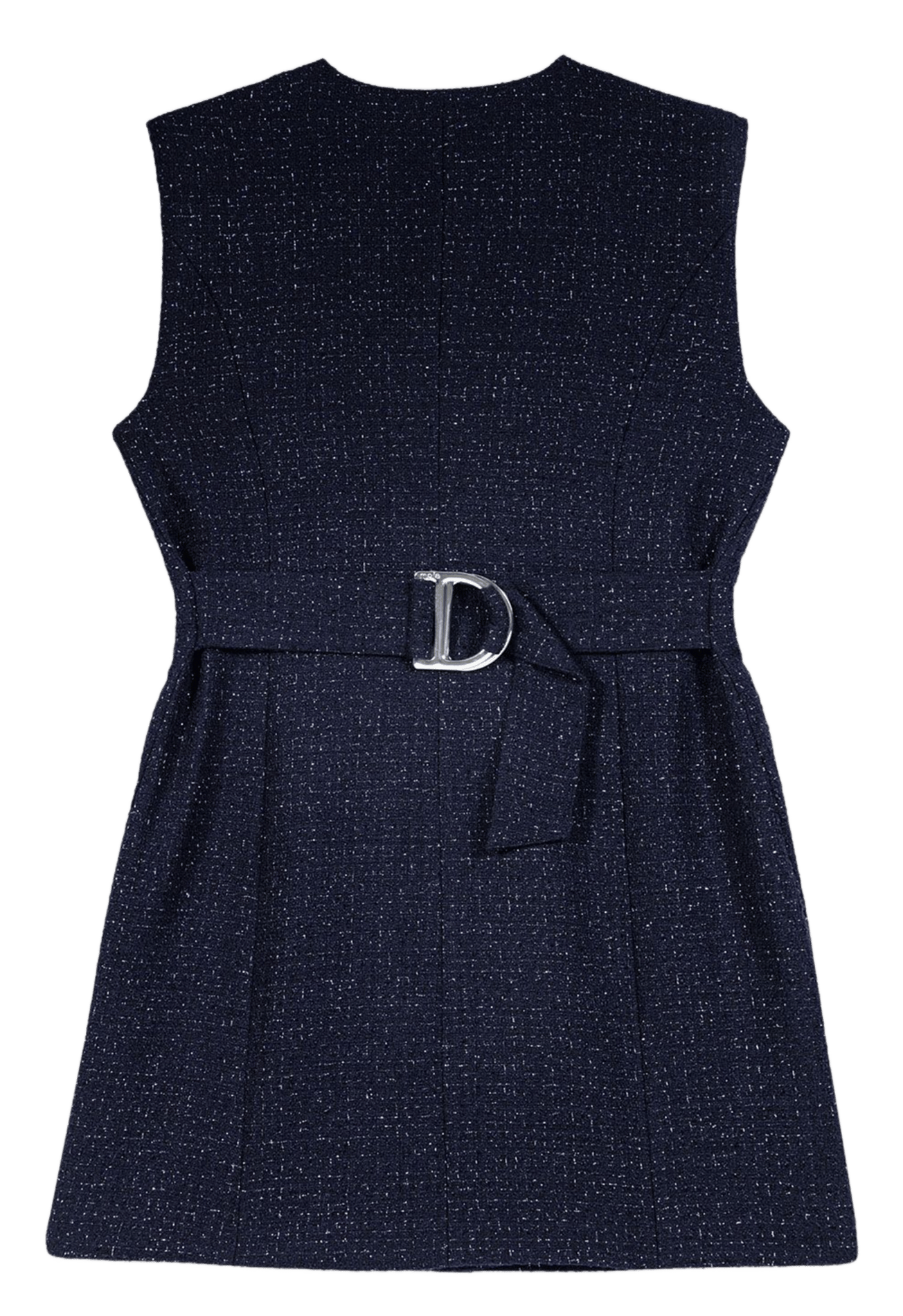 Korte, getailleerde jurk MAJE Blauw