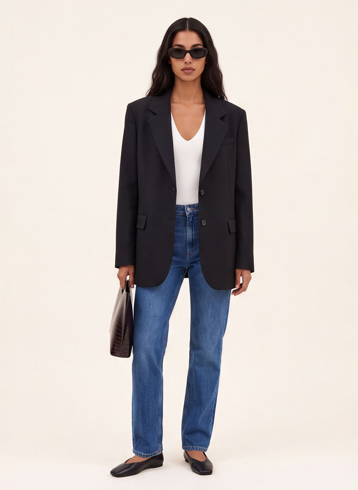 Straight-fit jeans van katoenmix KOOKAI Blauw