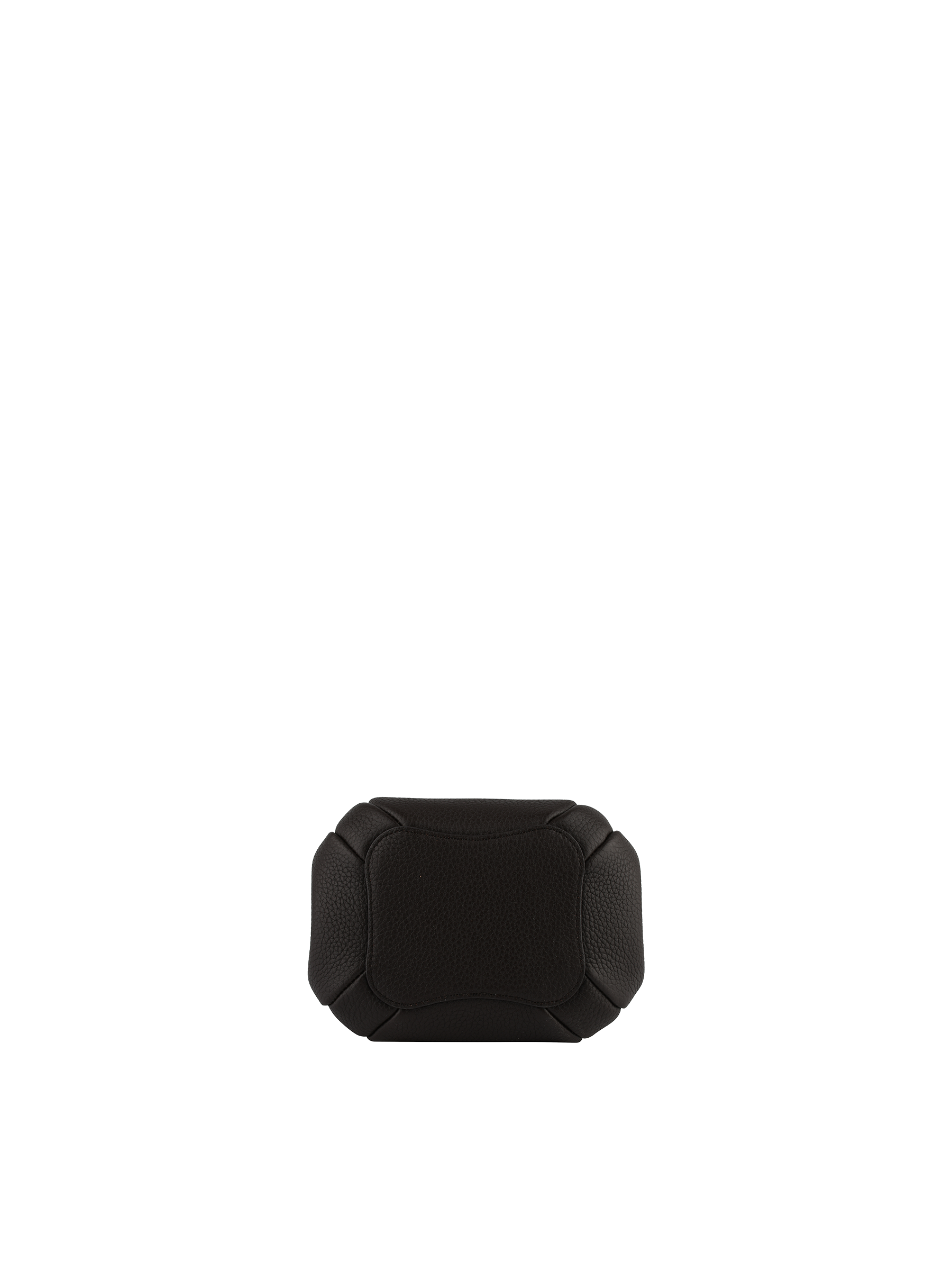 Calfskin leather handbag POURCHET Brown