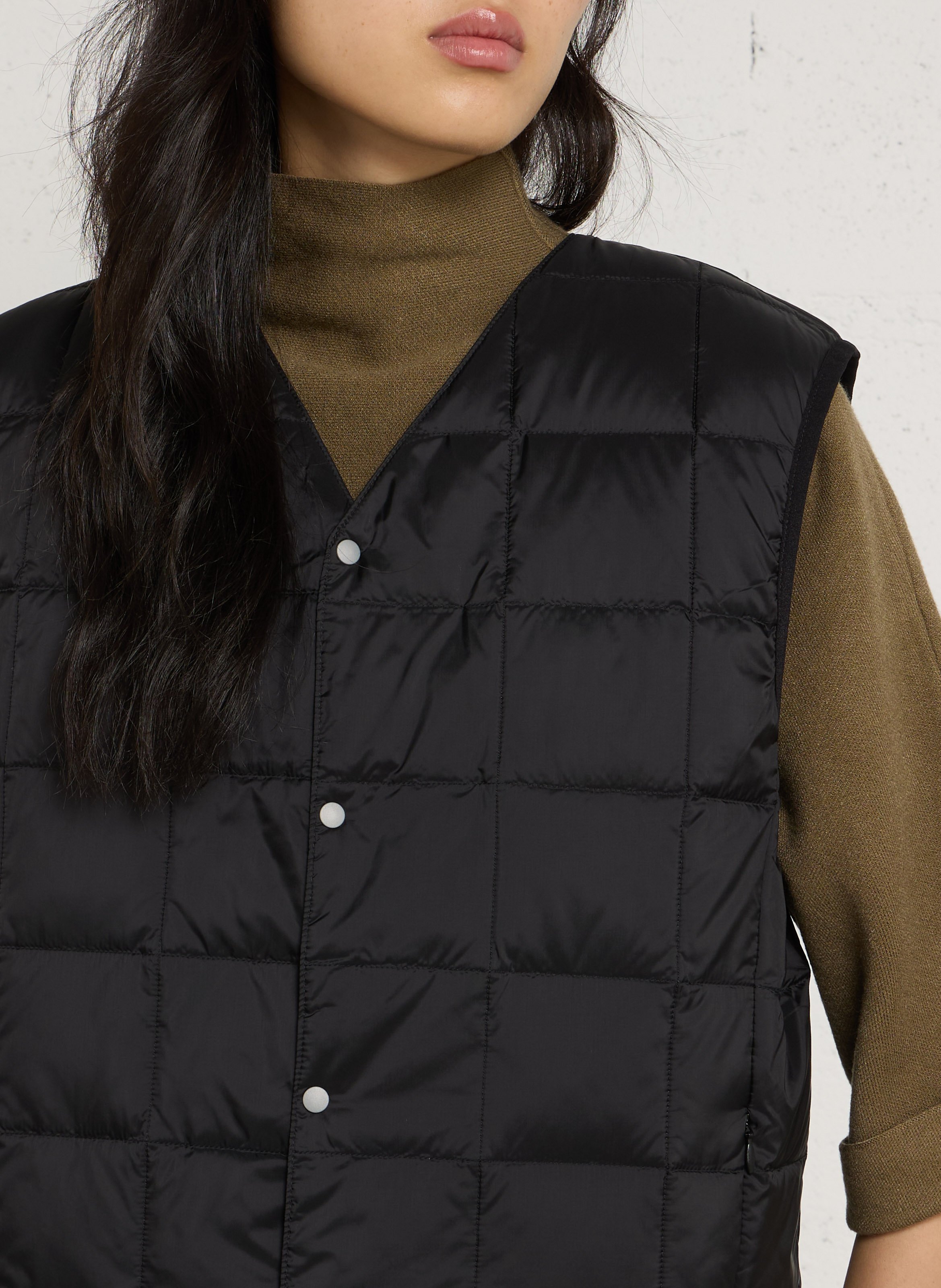 Veste sans manches léopard TAION Noir