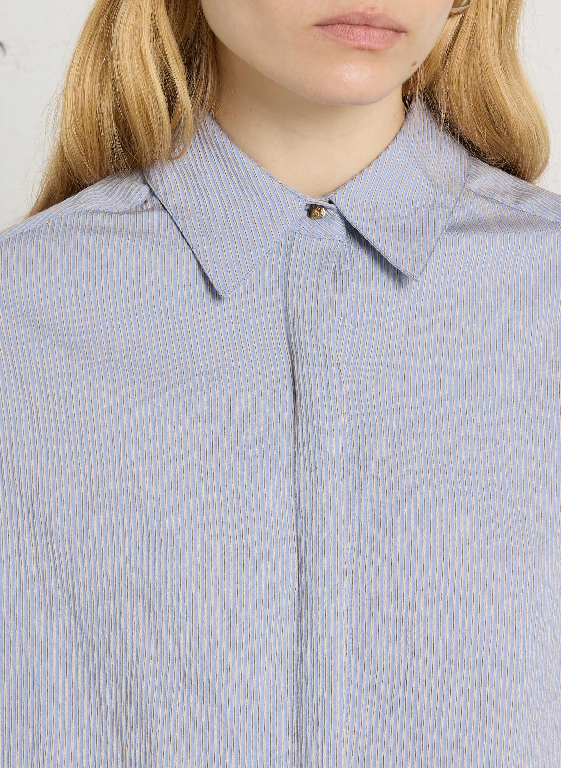 Chemise droite col classique SESSUN Bleu