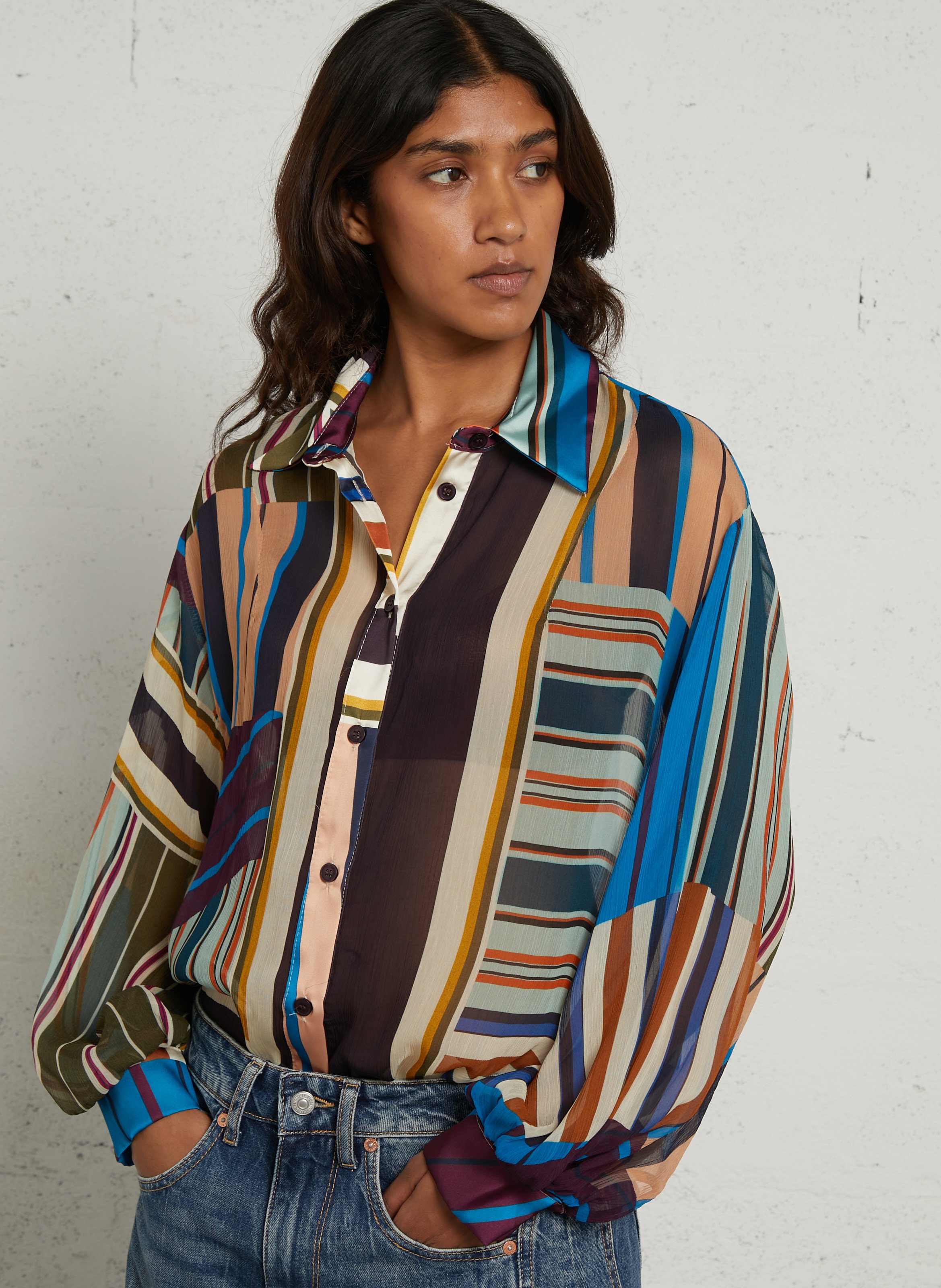 Chemise ample col classique imprimée IMPERIAL Multicolore