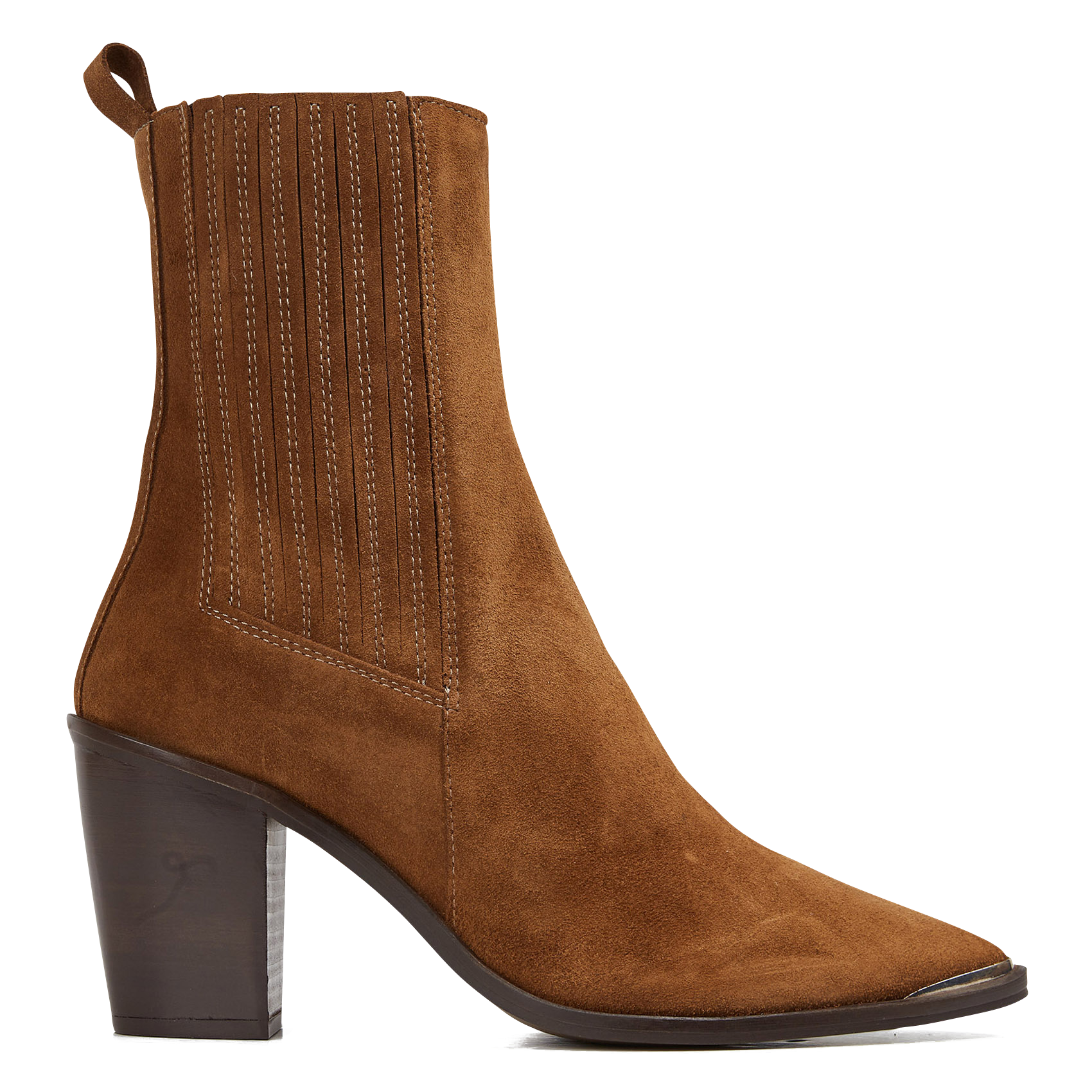 Pointed-toe leather calf boots JONAK