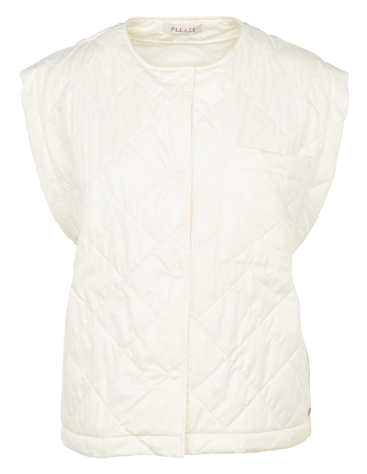 Steppweste PLEASE Weiss