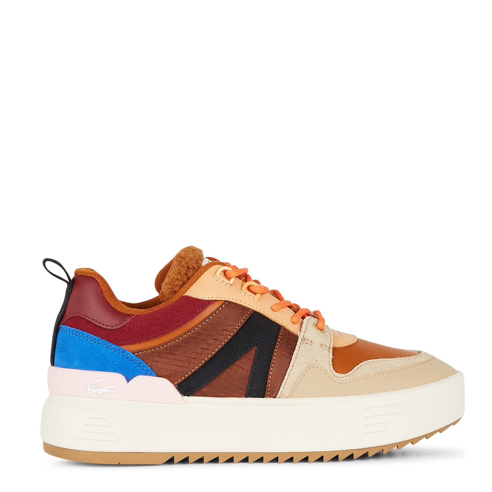 Hoge Sneakers Met Veters Olivier 0-brise-floride-blanc Lacoste - Dames |  Place des Tendances