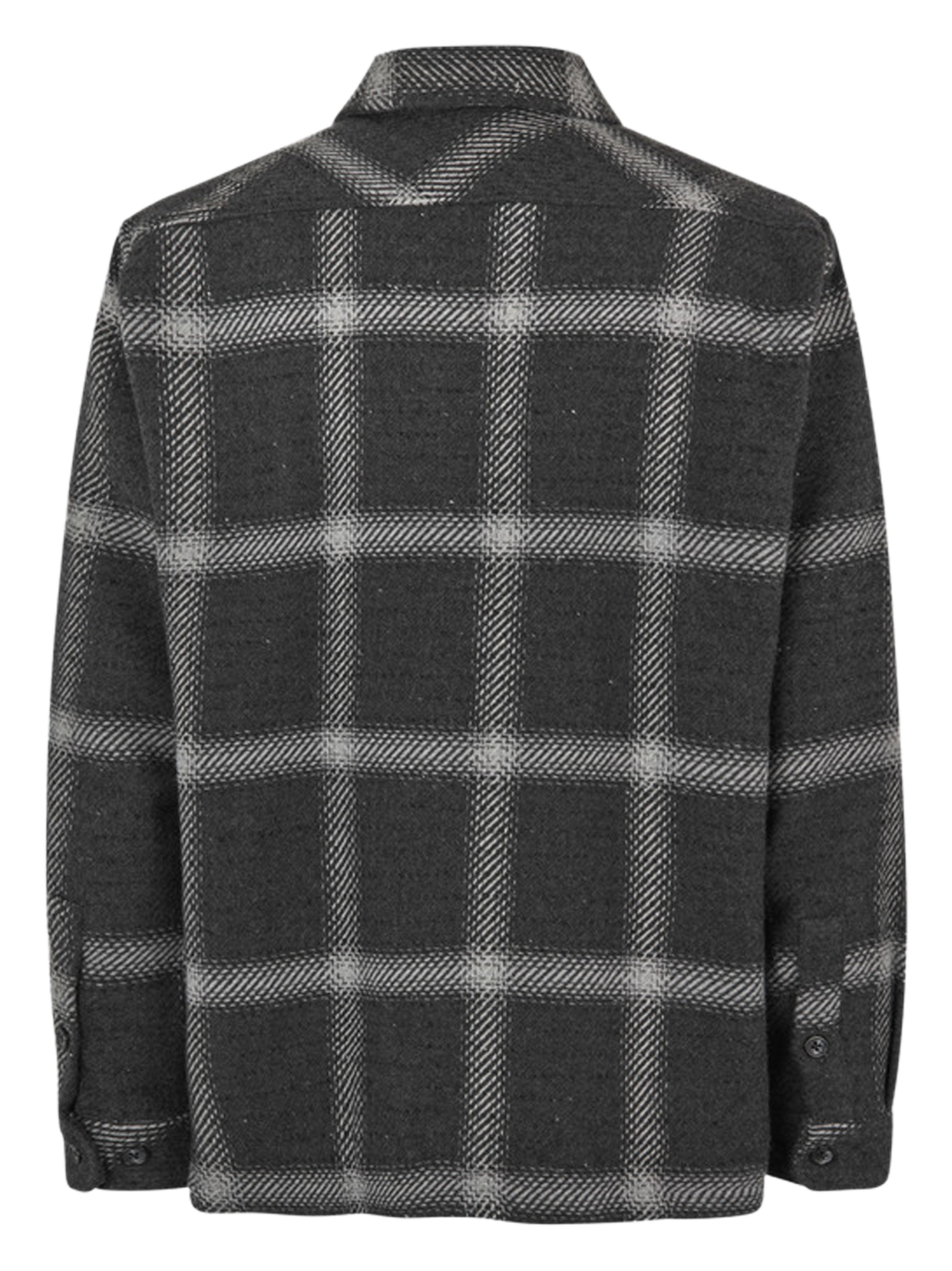 Karierte Hemdjacke mit klassischem Kragen SAMSOE SAMSOE Grau