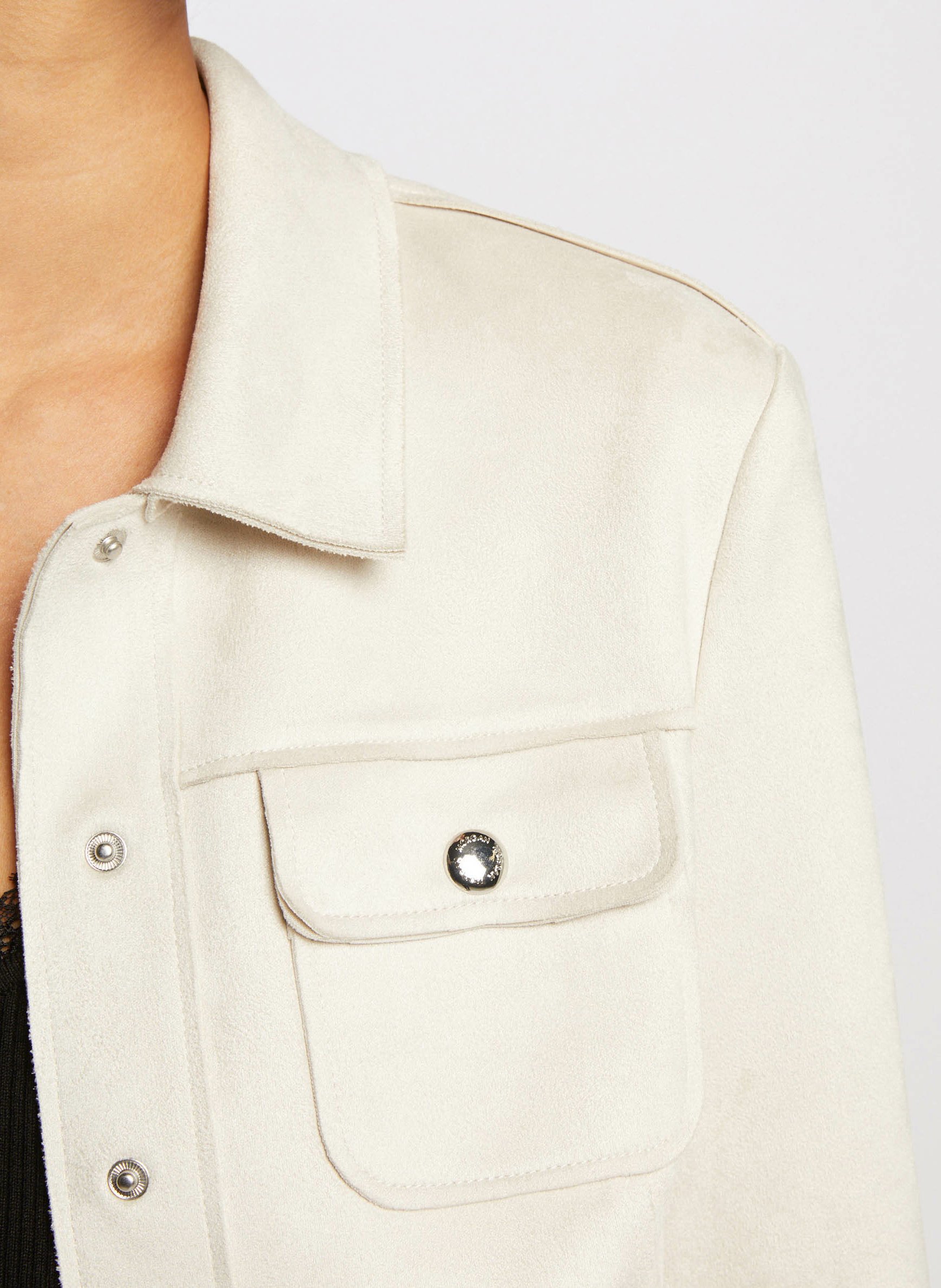 Short velvet jacket MORGAN Beige