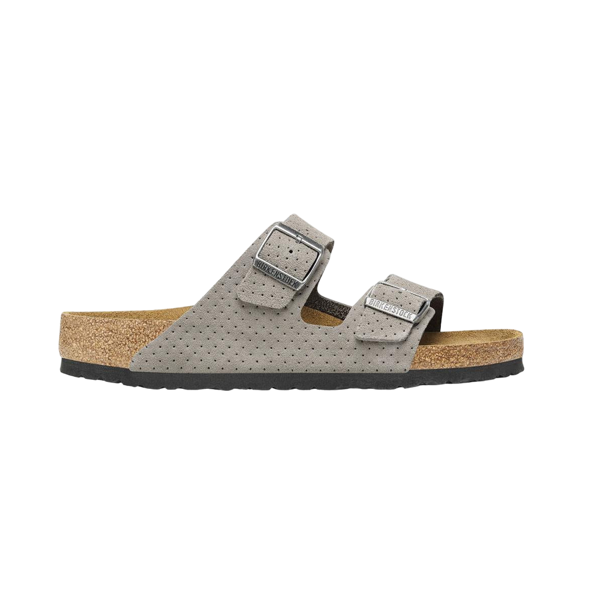Faux leather sandals BIRKENSTOCK Grey