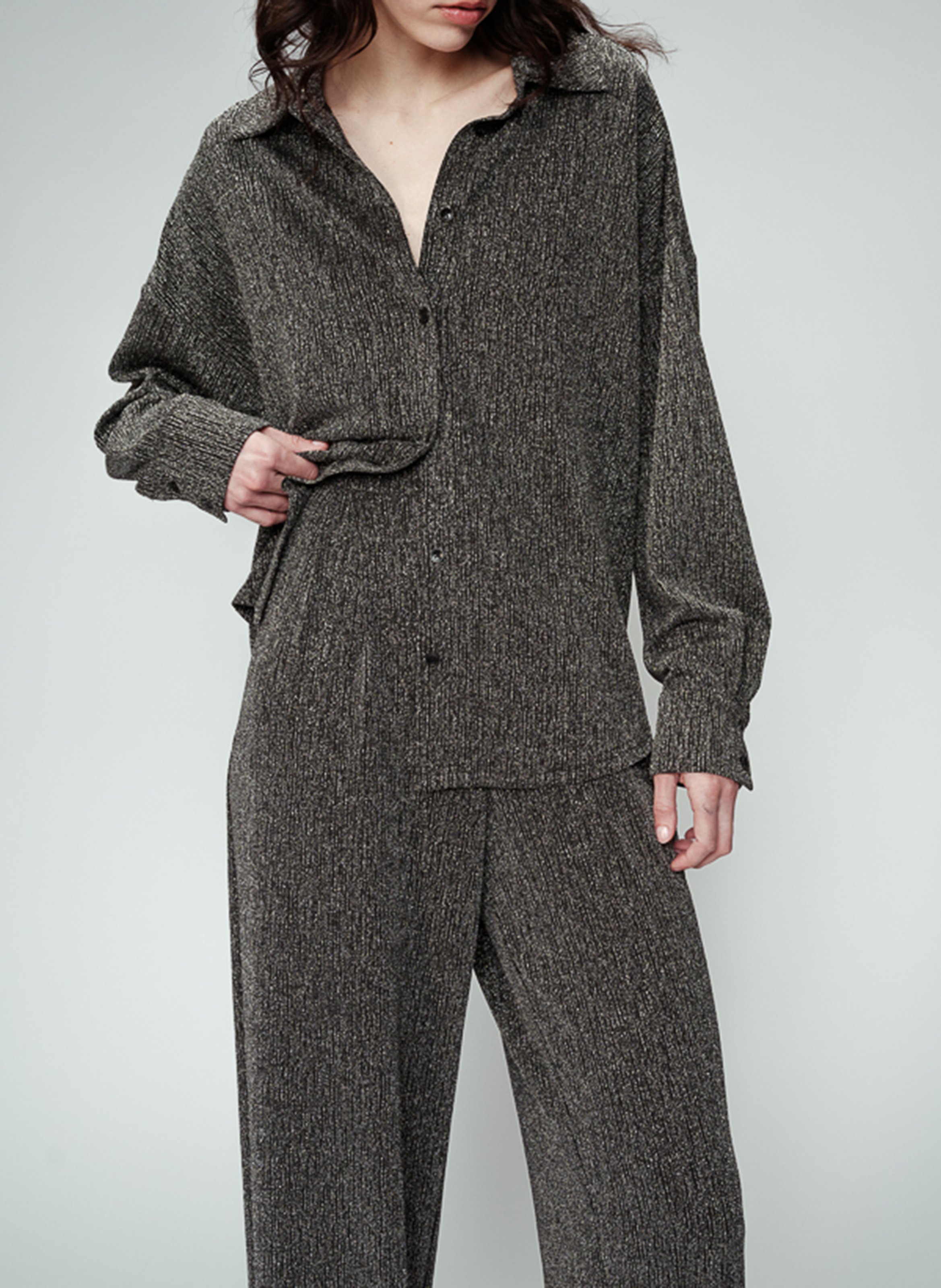 Chemise col classique GRACE ET MILA Grey