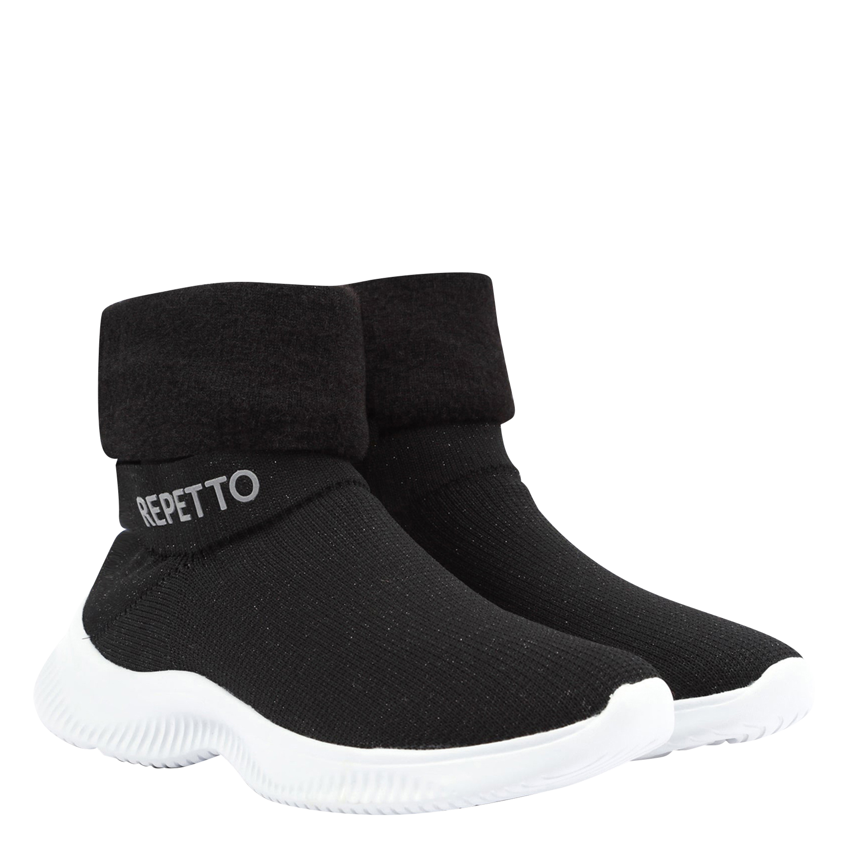 Stretch mesh sock-sneakers REPETTO Black