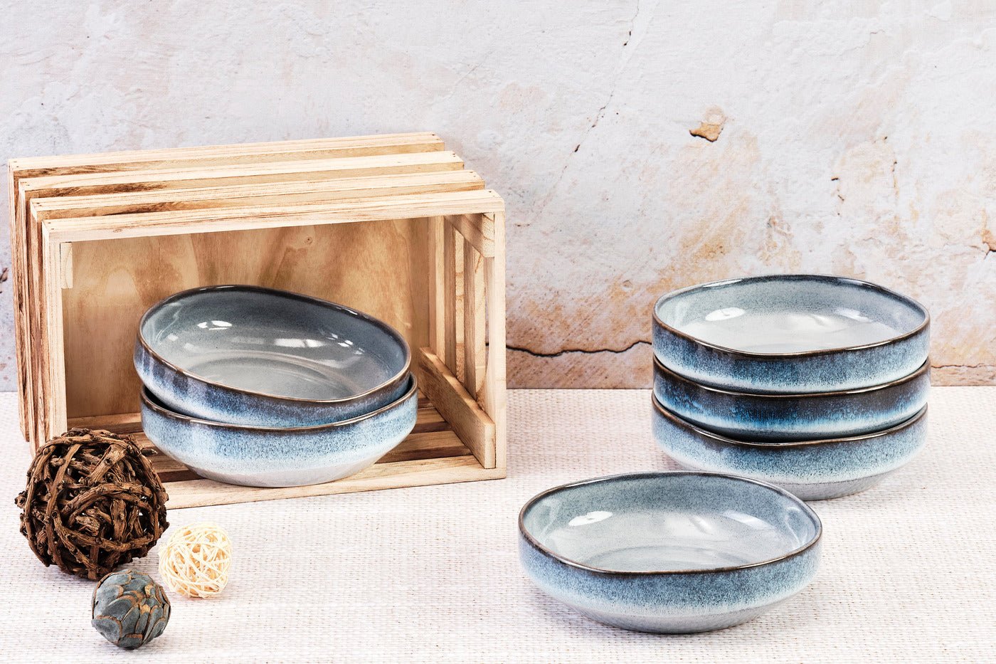 Bol genesis ø17cm - 6 pièces - mer BJORN Bleu