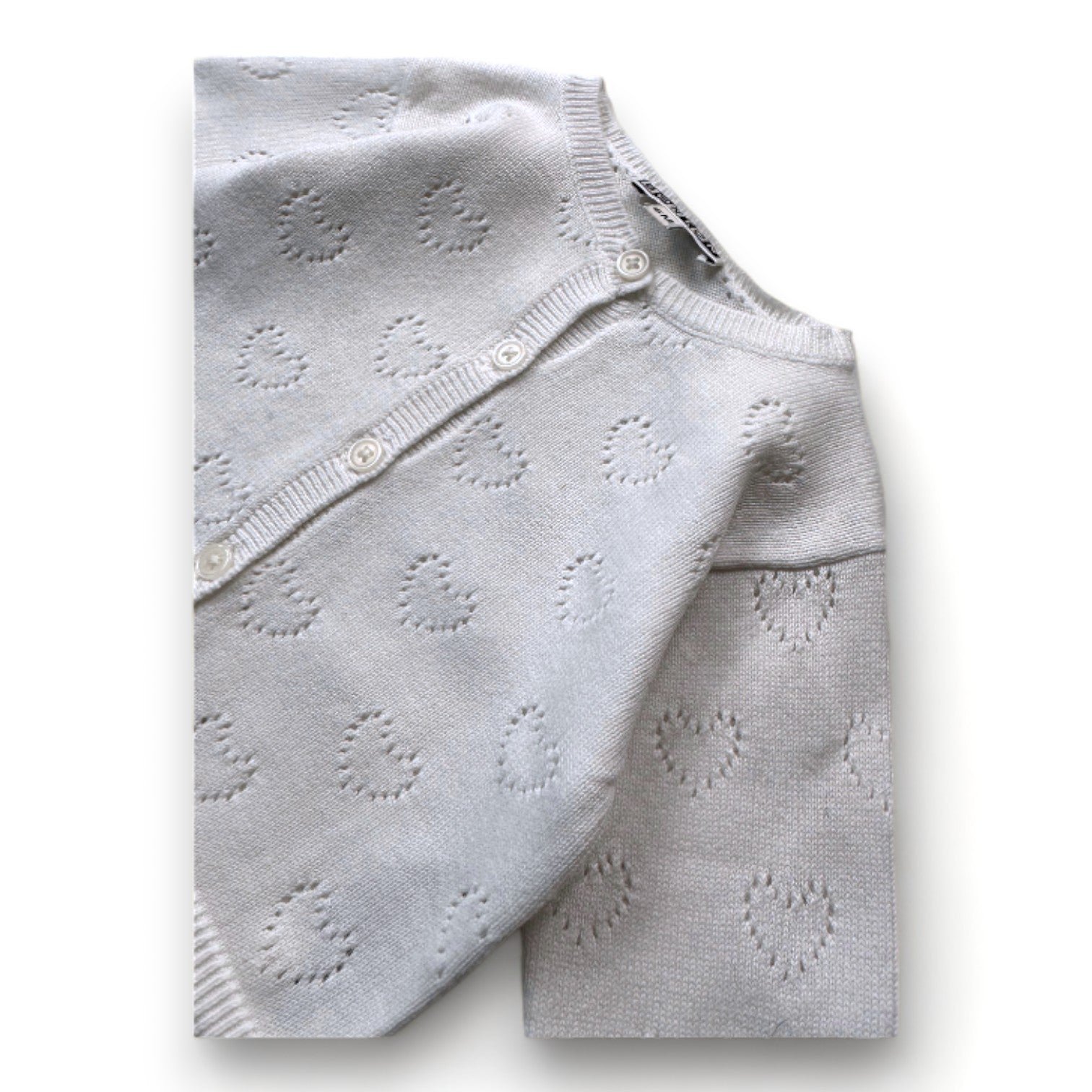 White baby cardigan - 6 months BONTON - Seconde Main White