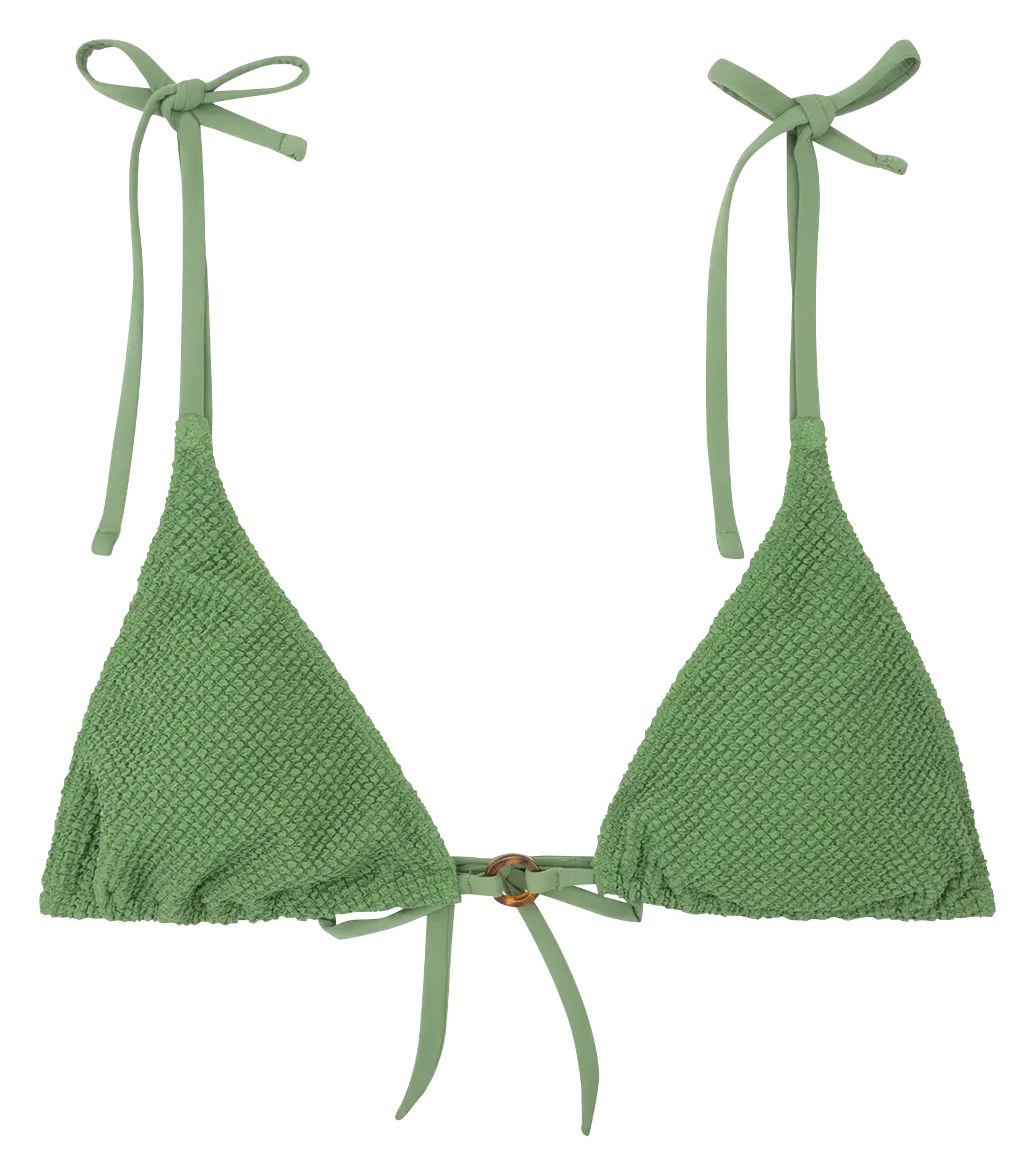 Haut de bikini en fibres recyclées mélangées LOVE STORIES Vert