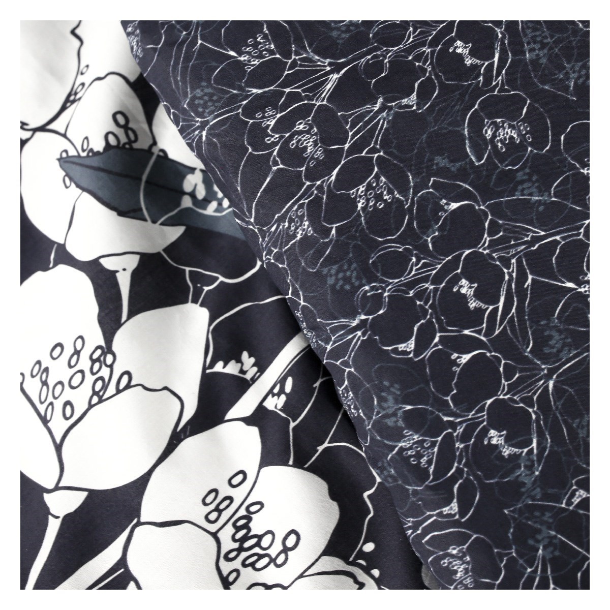 Printed cotton zippered bed set TODAY LINGE DE MAISON Blue