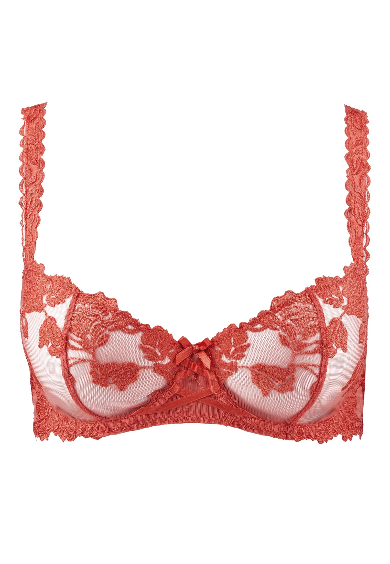 Underwired demi-cup bra AUBADE Red