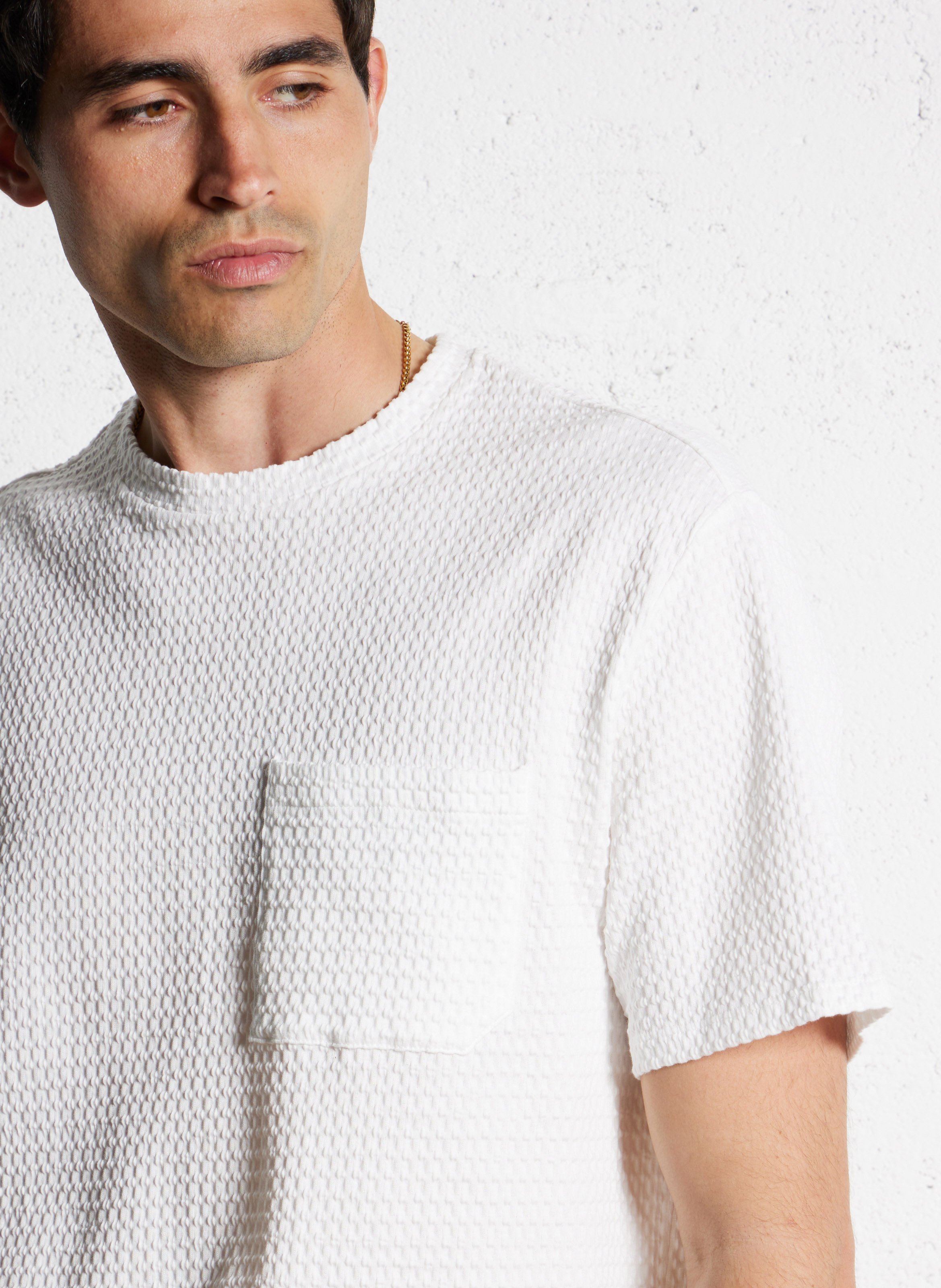 Jacksonville - T-Shirt mit Rundhalsausschnitt aus Baumwoll-Mix IKKS Weiss