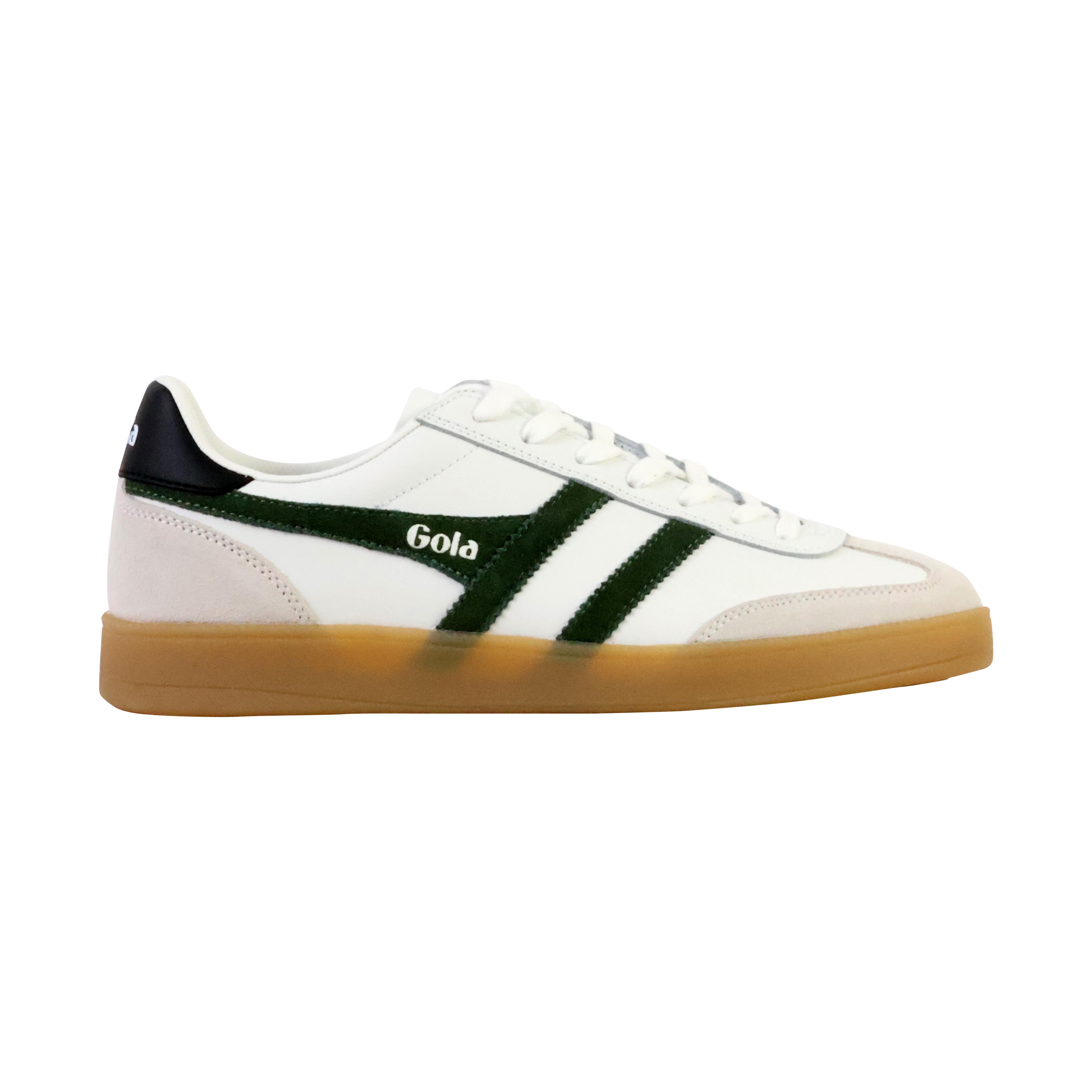 Low-top leather sneaker "Viper Leather"  White-evergreen-black-gum