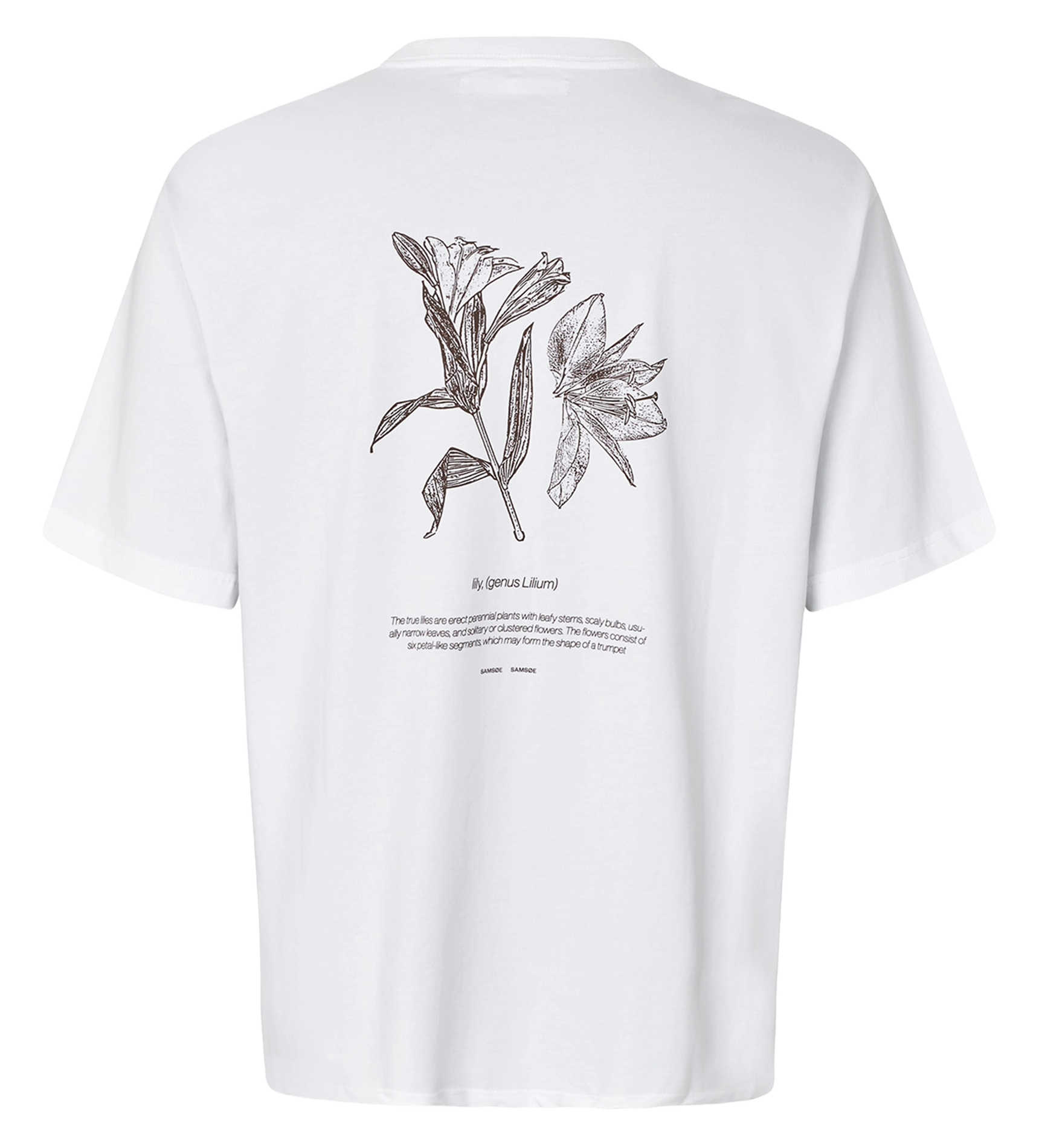 Tee-shirt droit en coton bio imprimé SAMSOE SAMSOE Multicolore