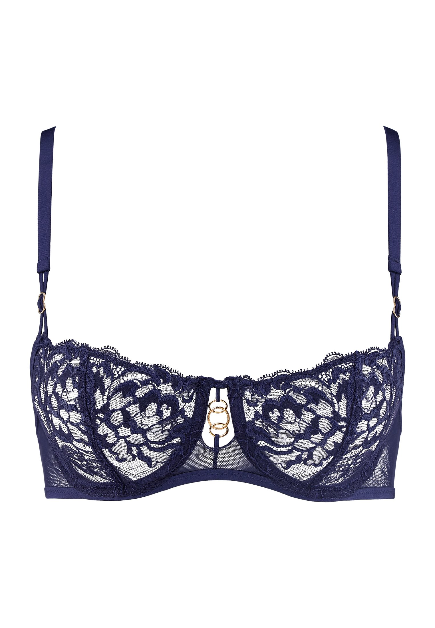 Underwired demi-cup bra AUBADE Blue