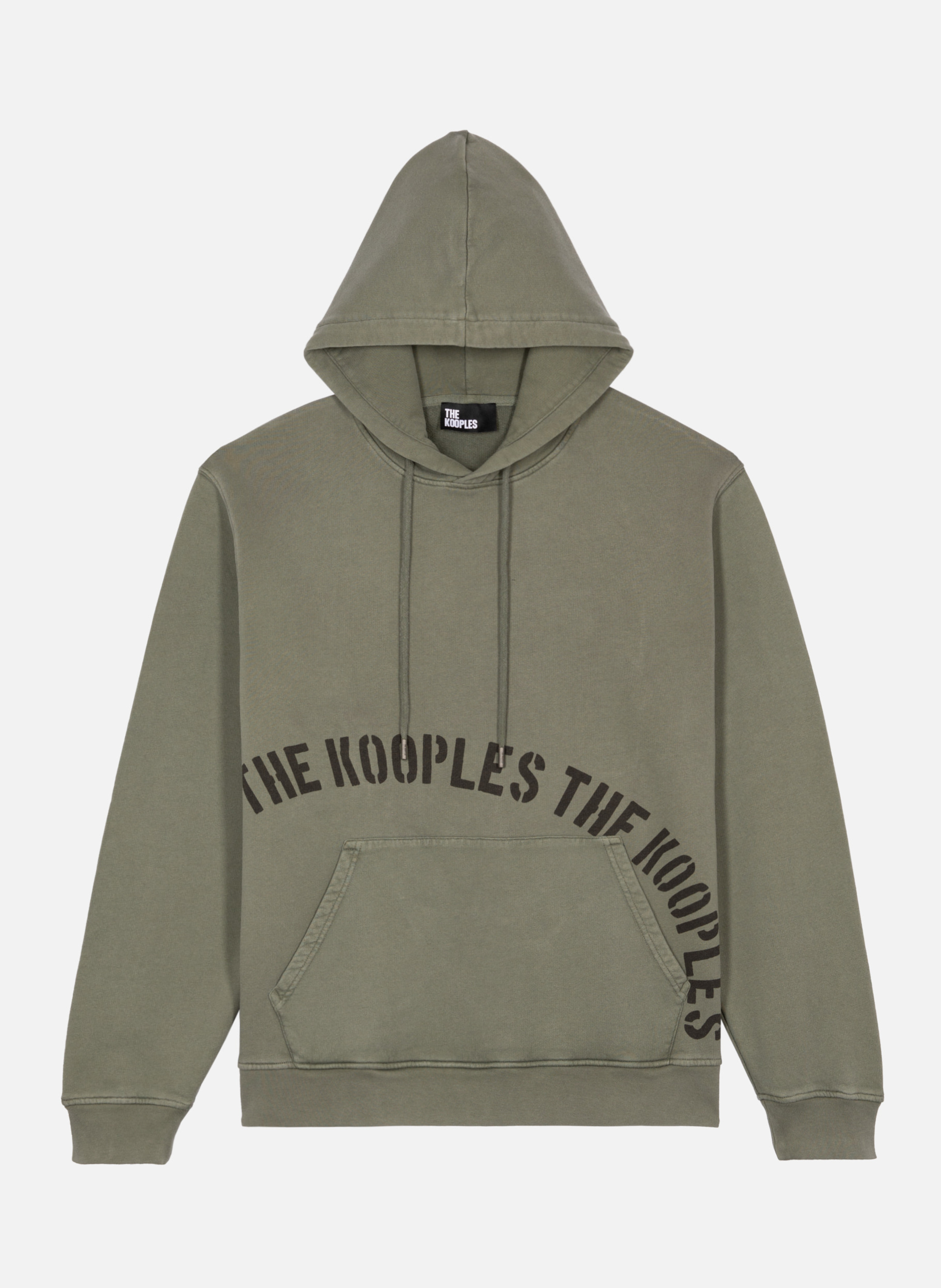 Sweatshirt à capuche avec sérigraphie THE KOOPLES Vert