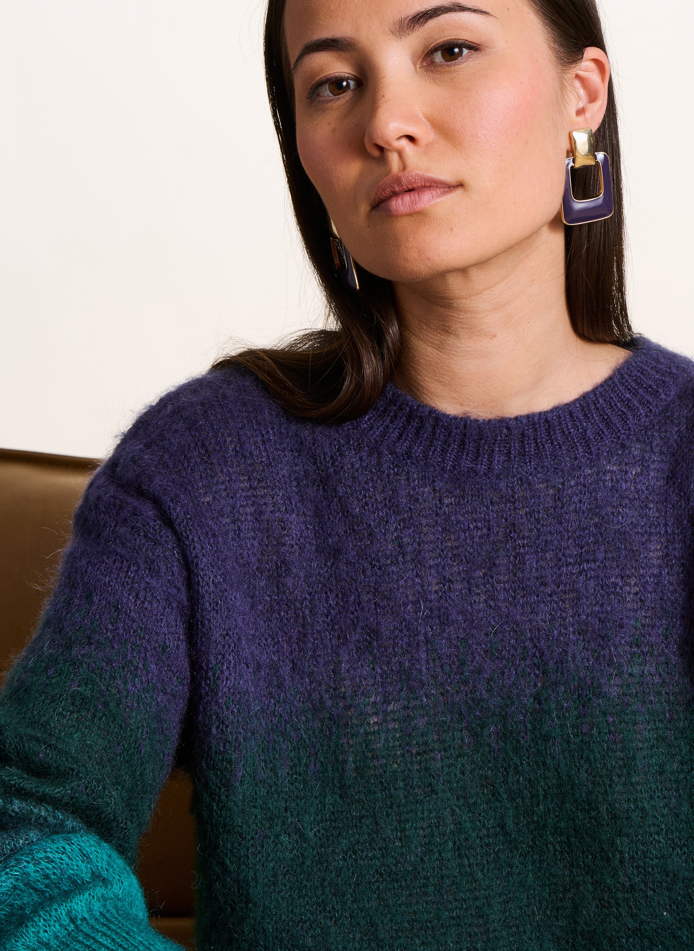 Oversized Striped Sweater LA FEE MARABOUTEE Blue