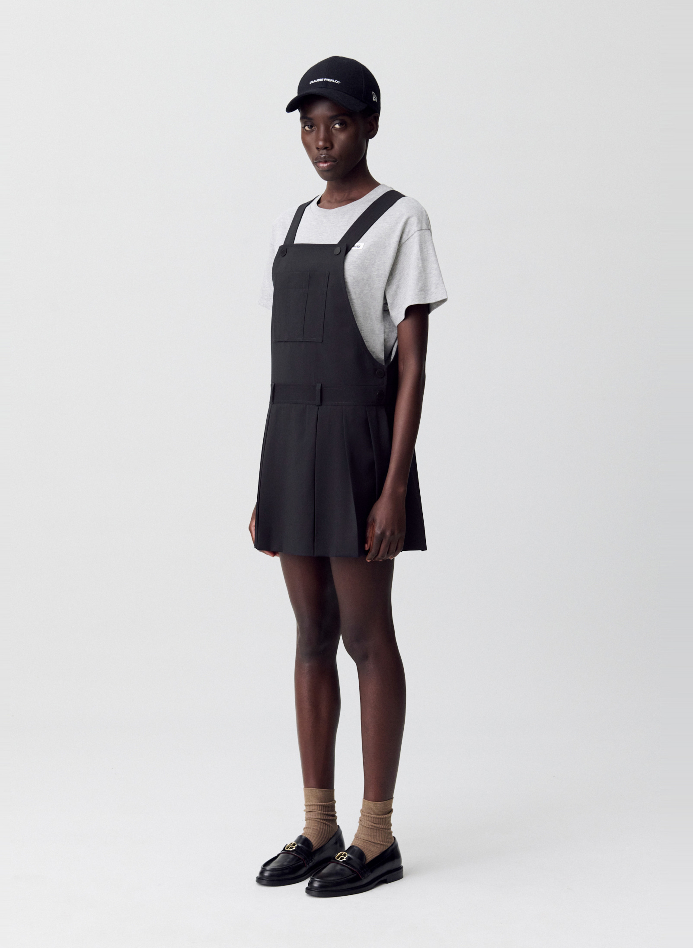 Robe courte en laine mélangée CLAUDIE PIERLOT Bleu