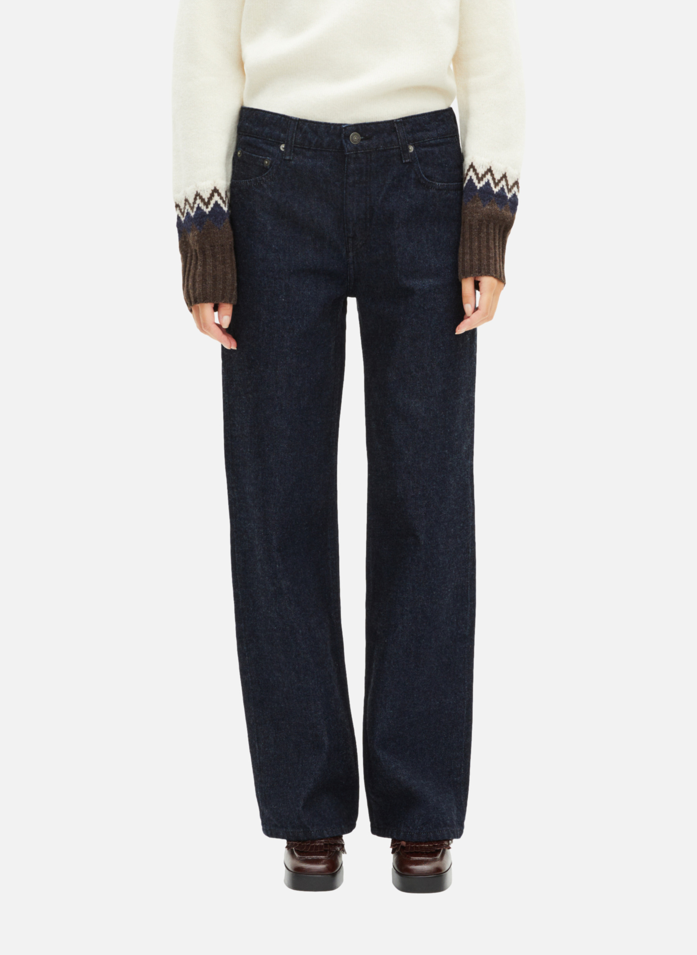 Raw wide-leg jeans THE KOOPLES Blue