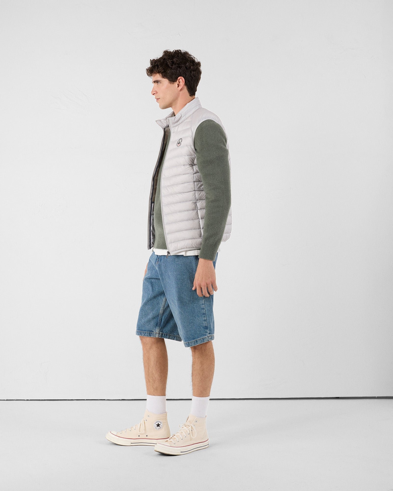 Sleeveless puffer jacket Tom JOTT Grey