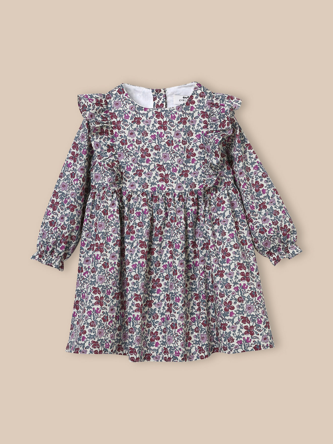 Meadow Liberty fabric dress CYRILLUS Beige