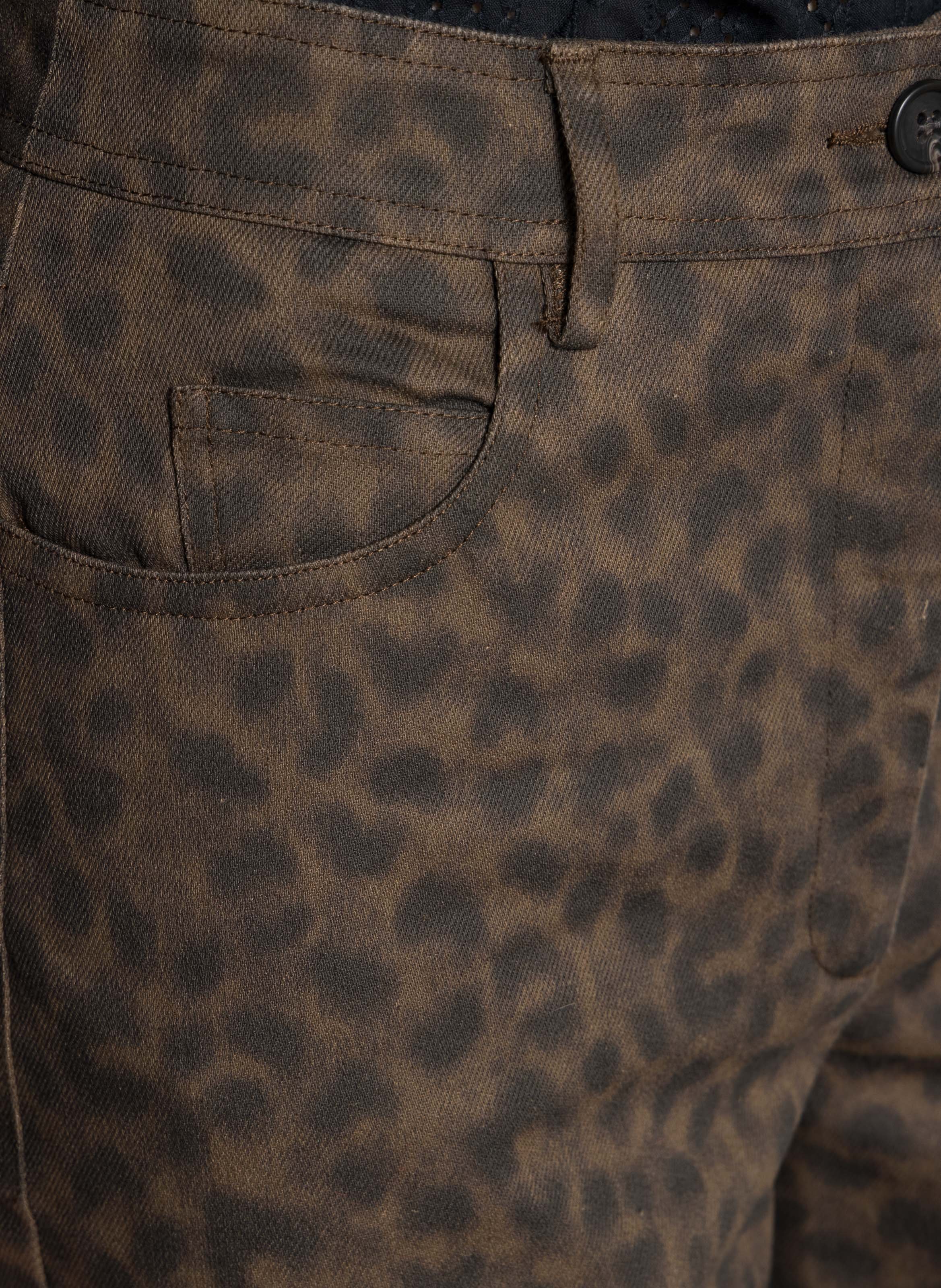 Pantalon large en cotin mélangé HARTFORD Multicolore