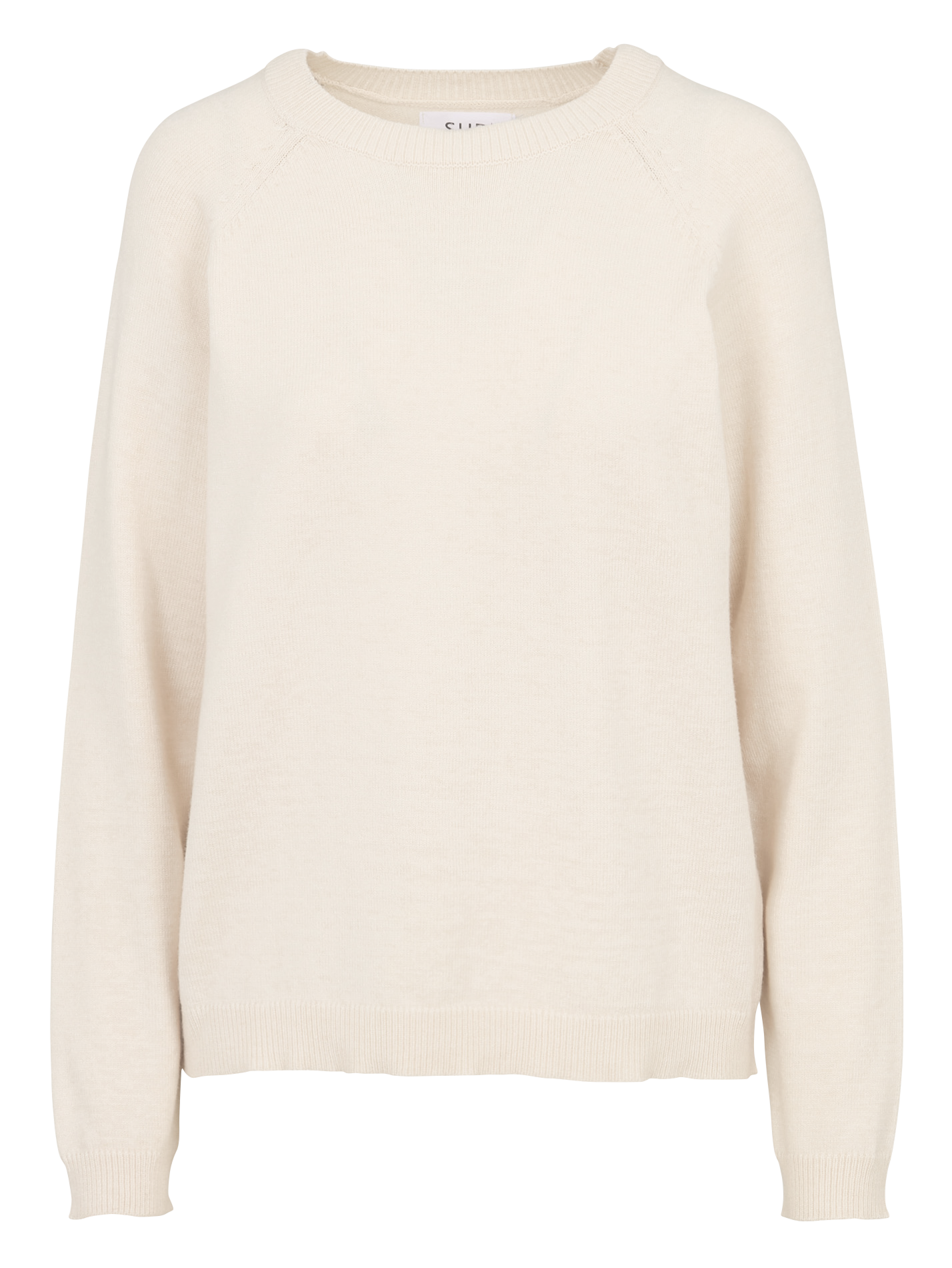Pull oversize col rond en maille SUD EXPRESS Beige