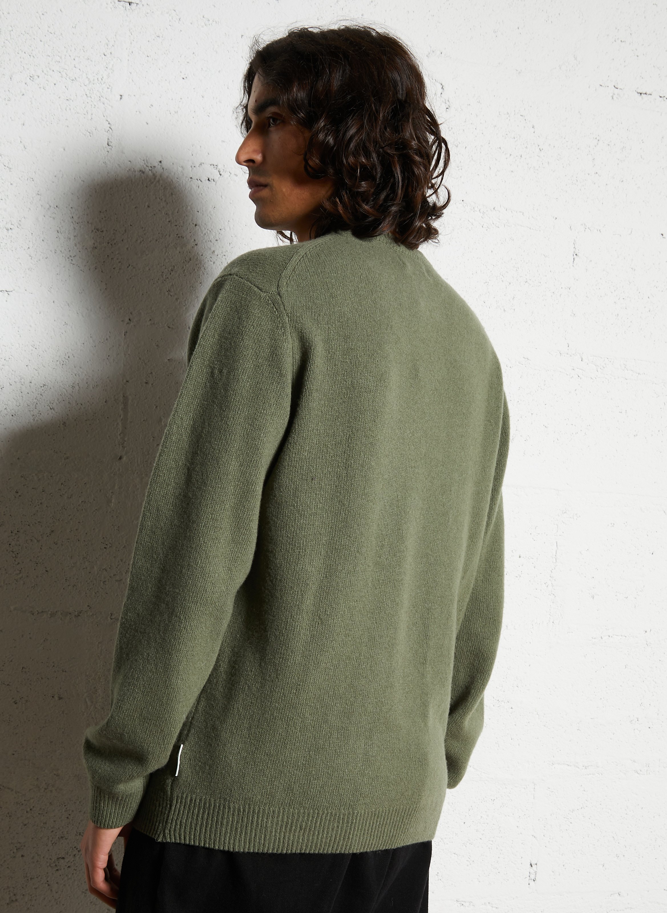 Alpaca wool sweater CASUAL FRIDAY Khaki
