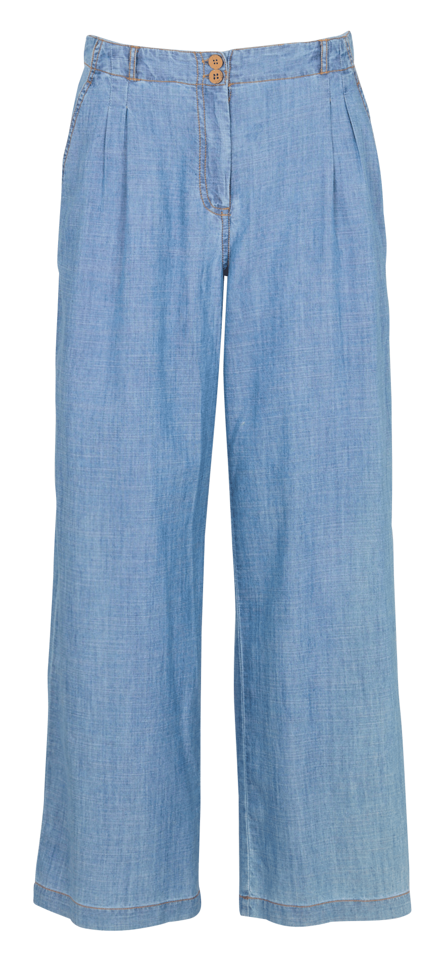 Cotton-blend chinos NICE THINGS Blue