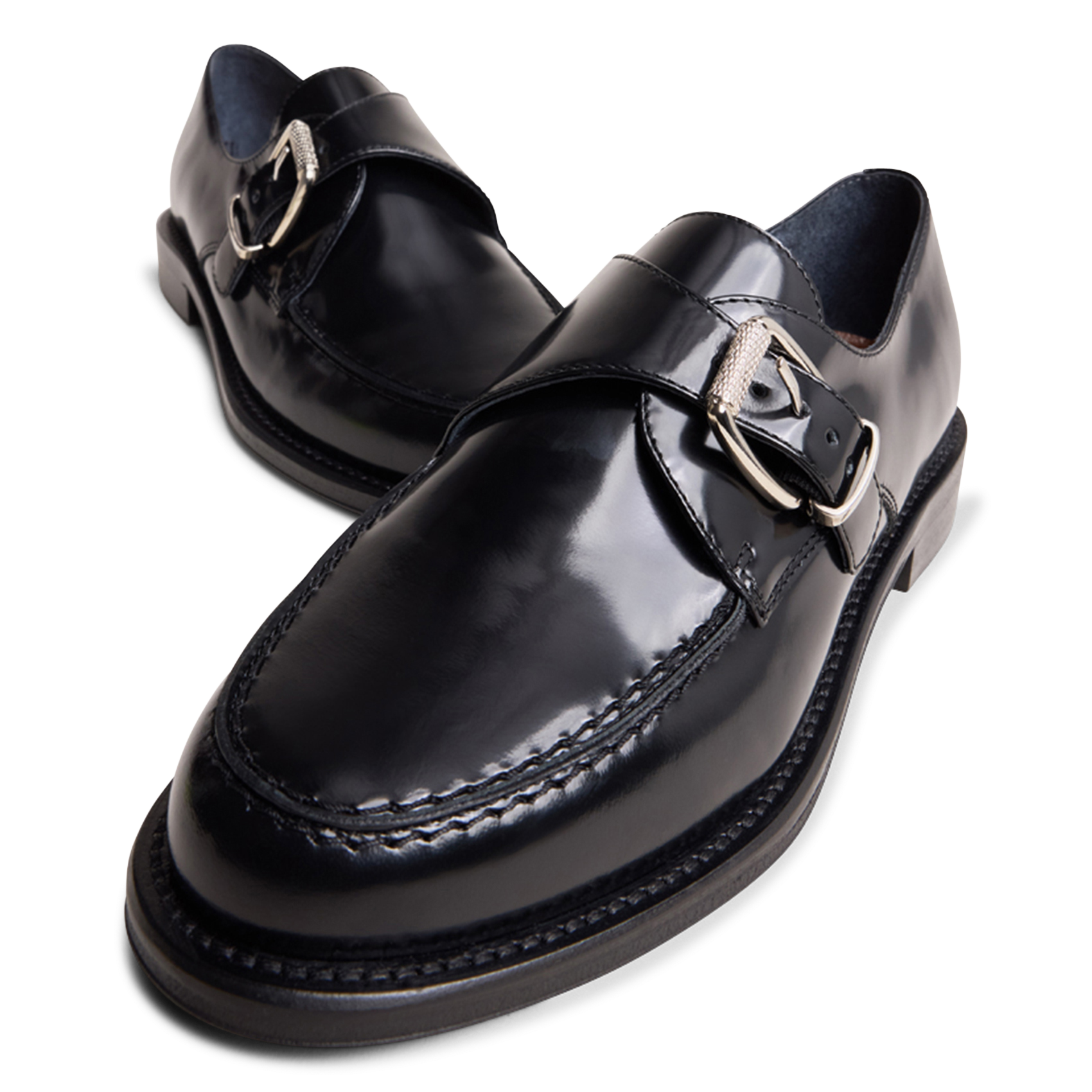 Mocassins en cuir verni JONAK Noir