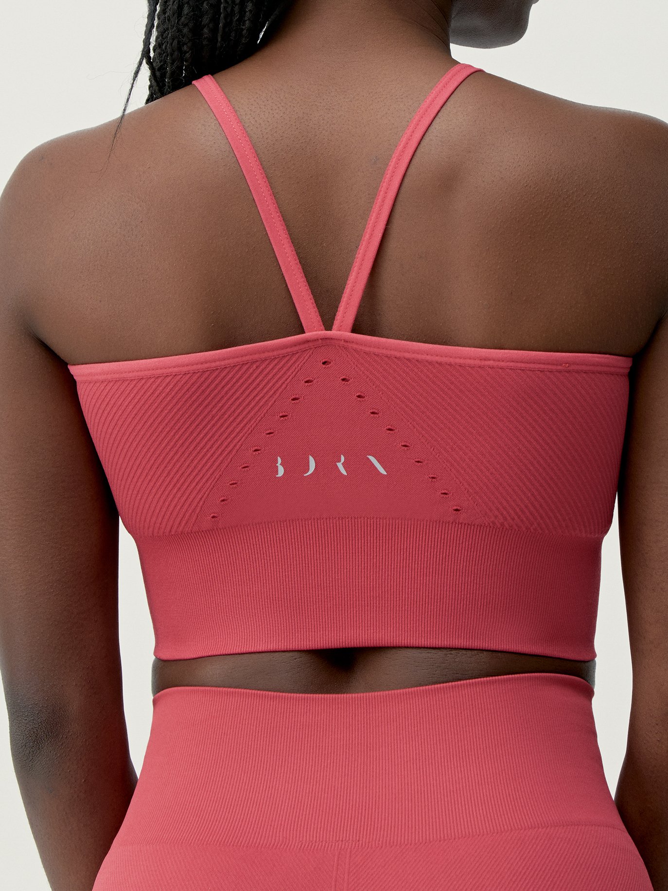 Seamless medium support sports bra Red