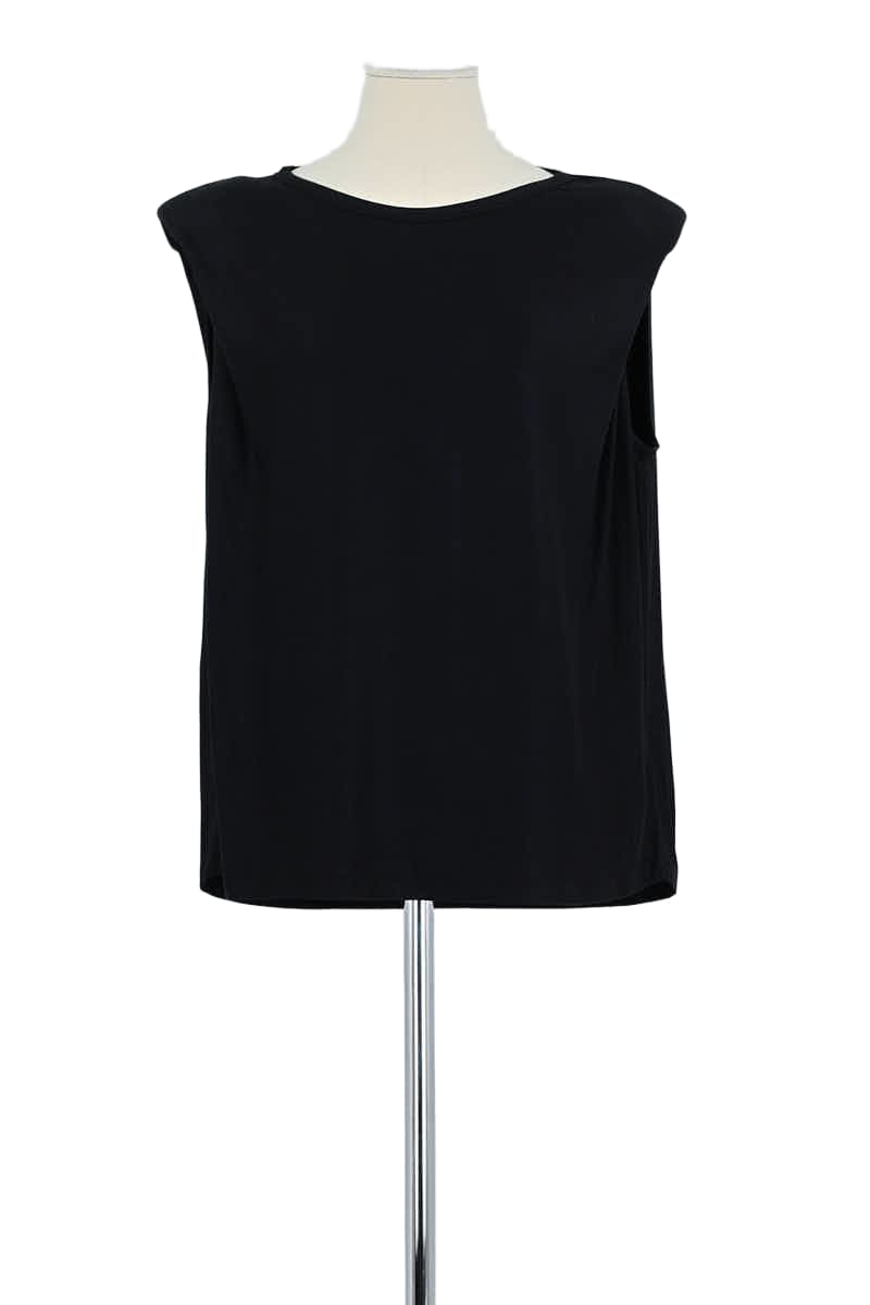 Azawood sleeveless top MAJESTIC FILATURES - SECONDE MAIN Black