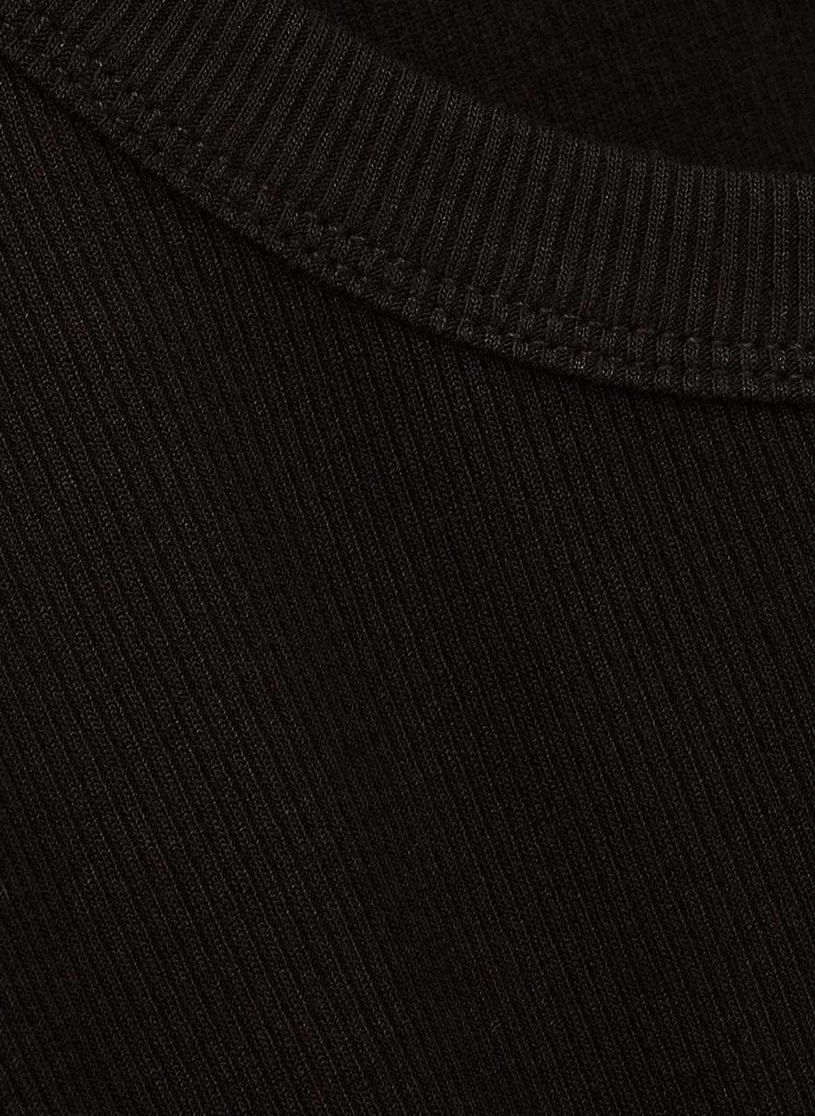 Lange mouwen geribbeld effen T-shirt BA&SH Zwart