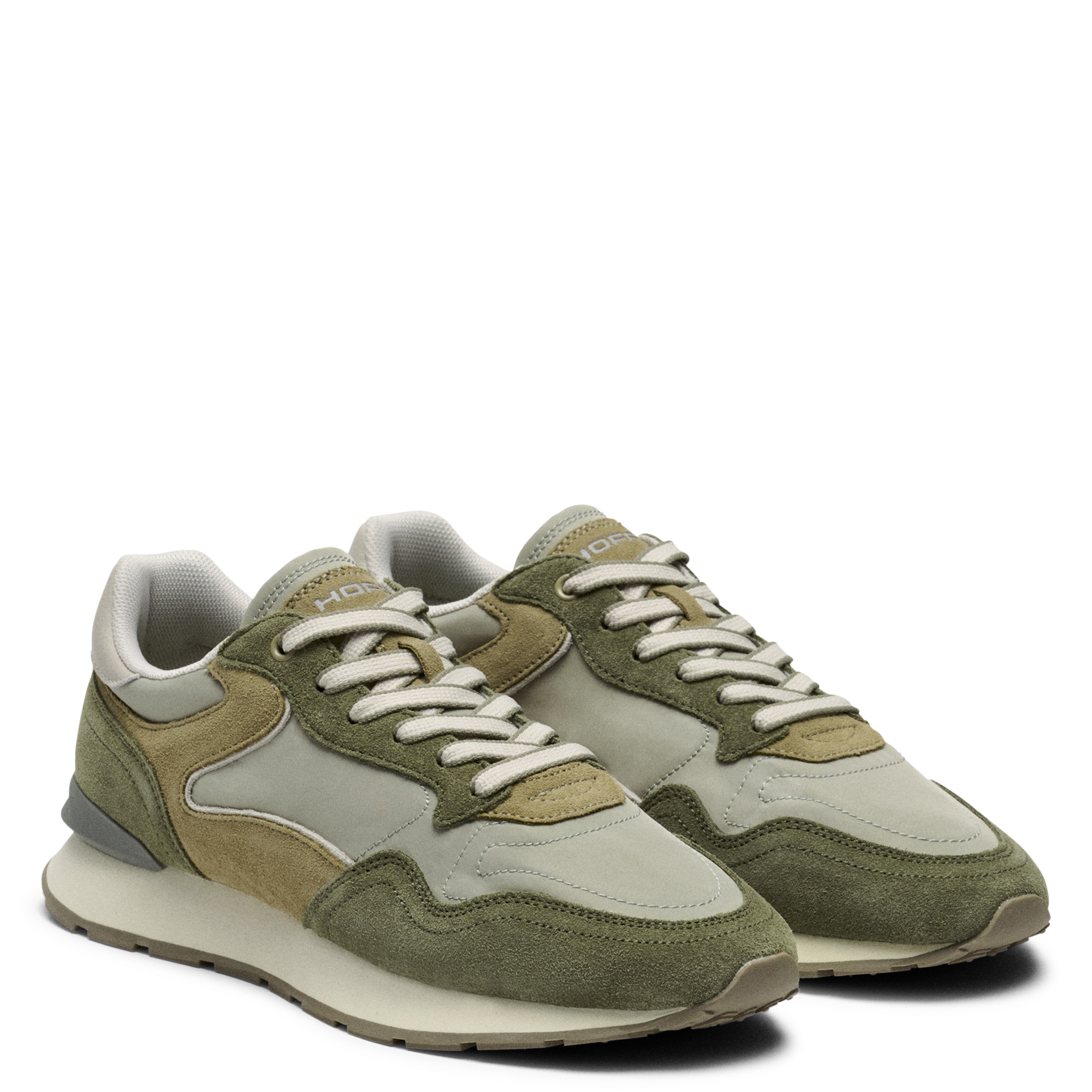 Baskets basses en cuir mélangé HOFF Kaki