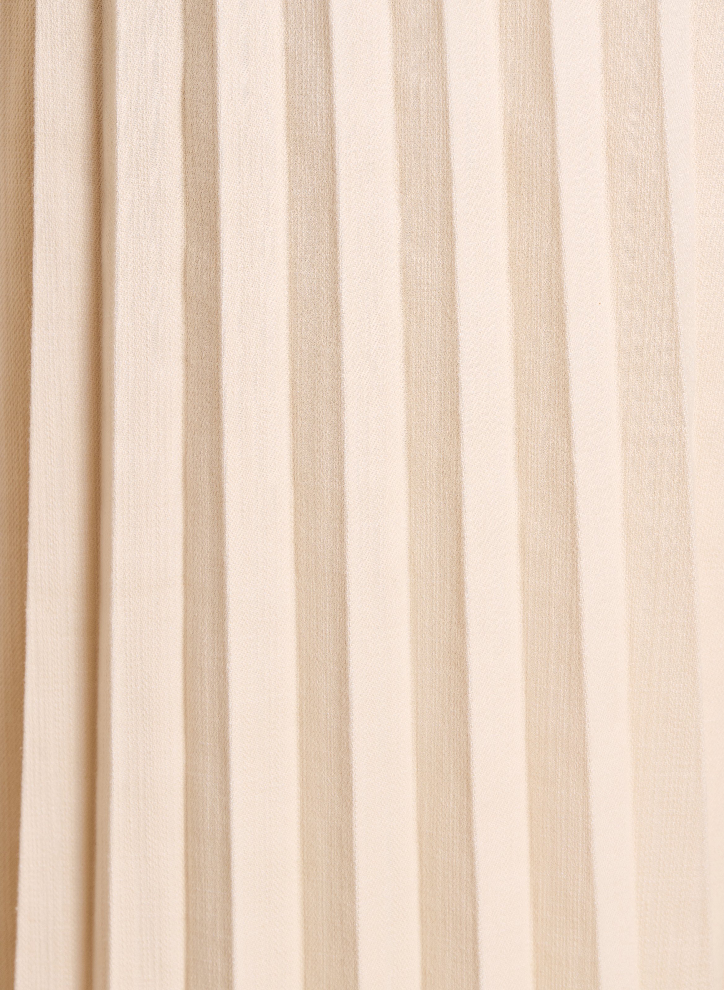 Pantalon large plissé en coton mélangé LA FEE MARABOUTEE Blanc