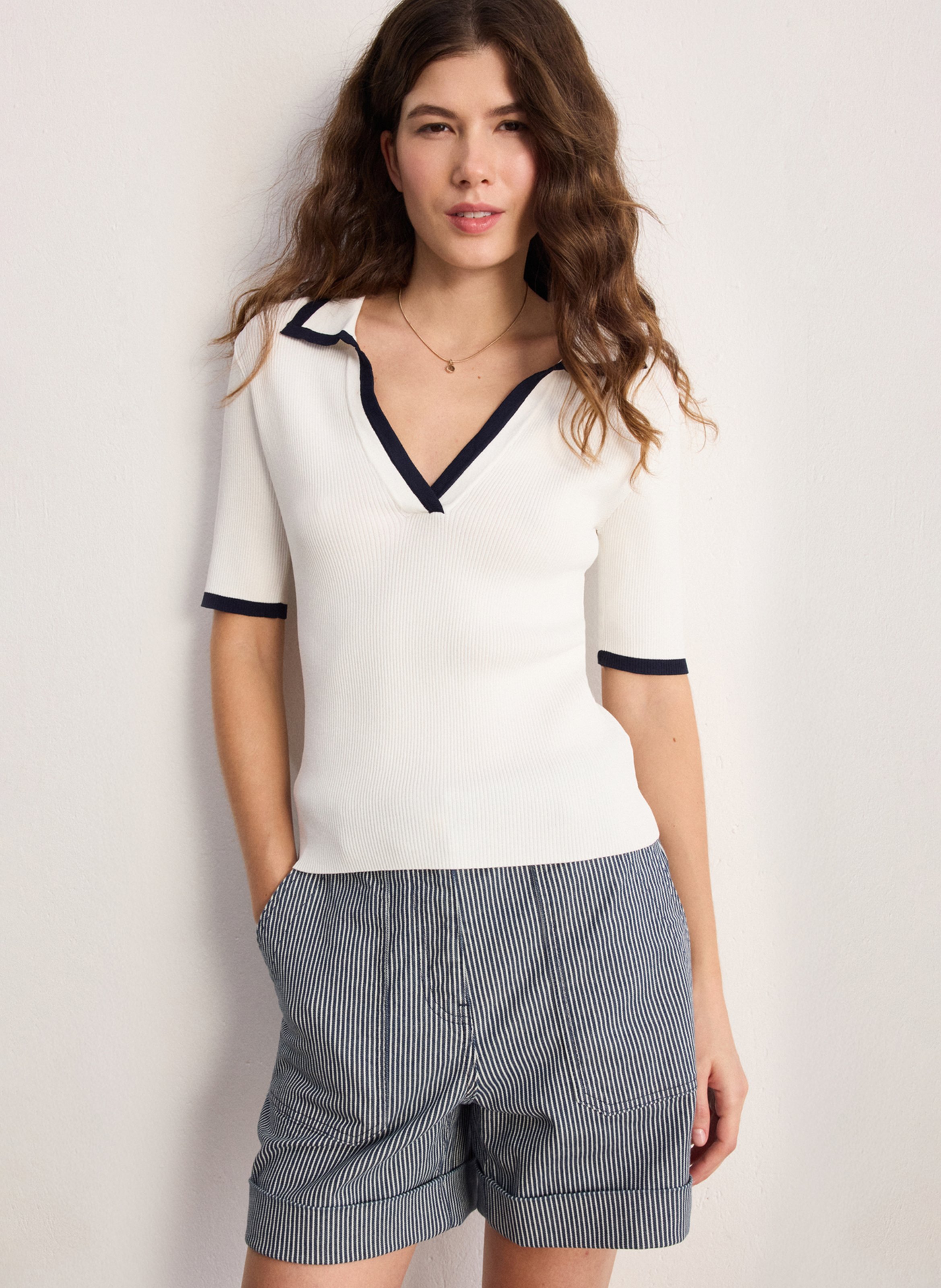 Polo droit PABLO Beige