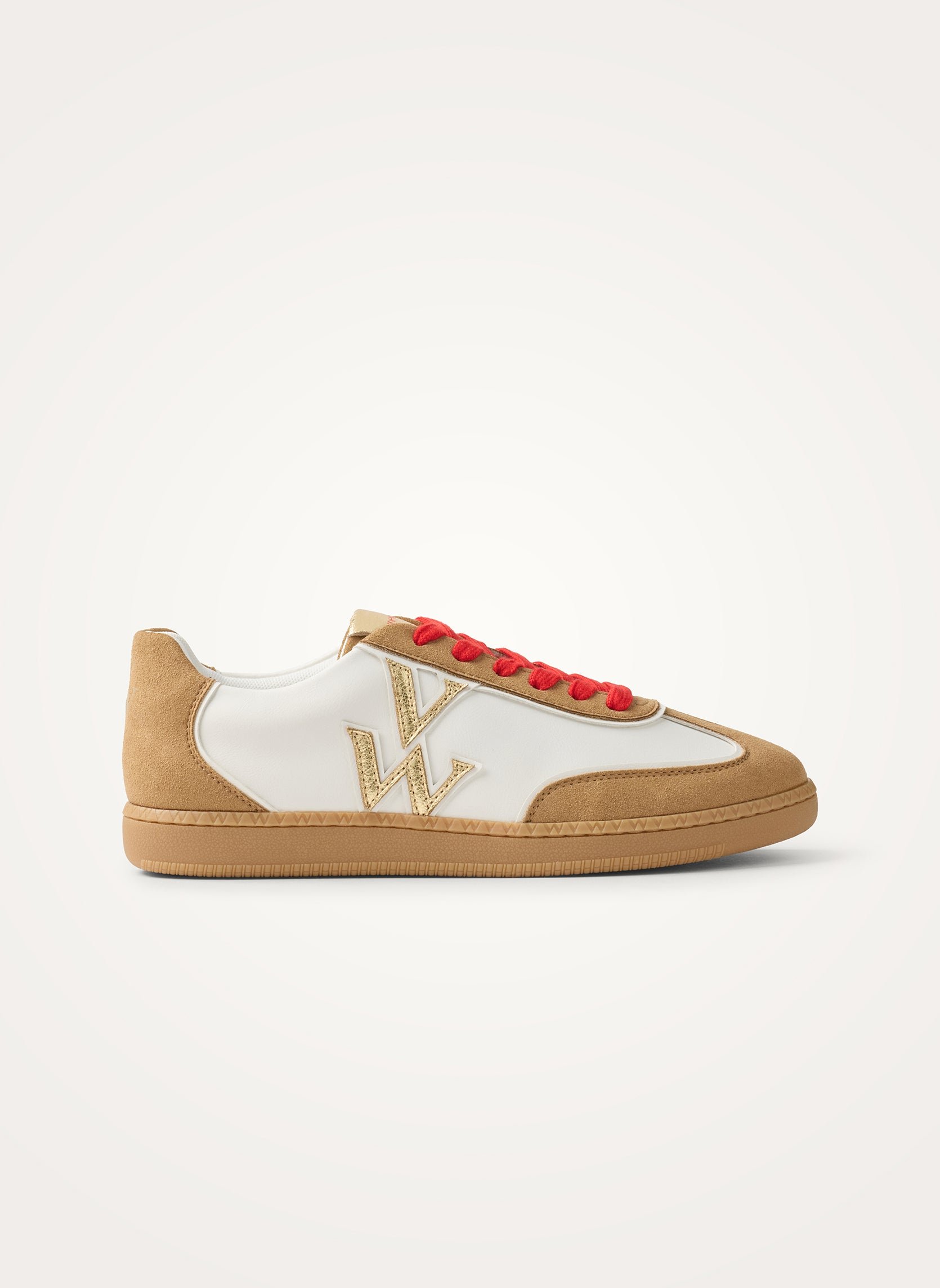 Sneakers with monogram on retro sole VANESSA WU Brown