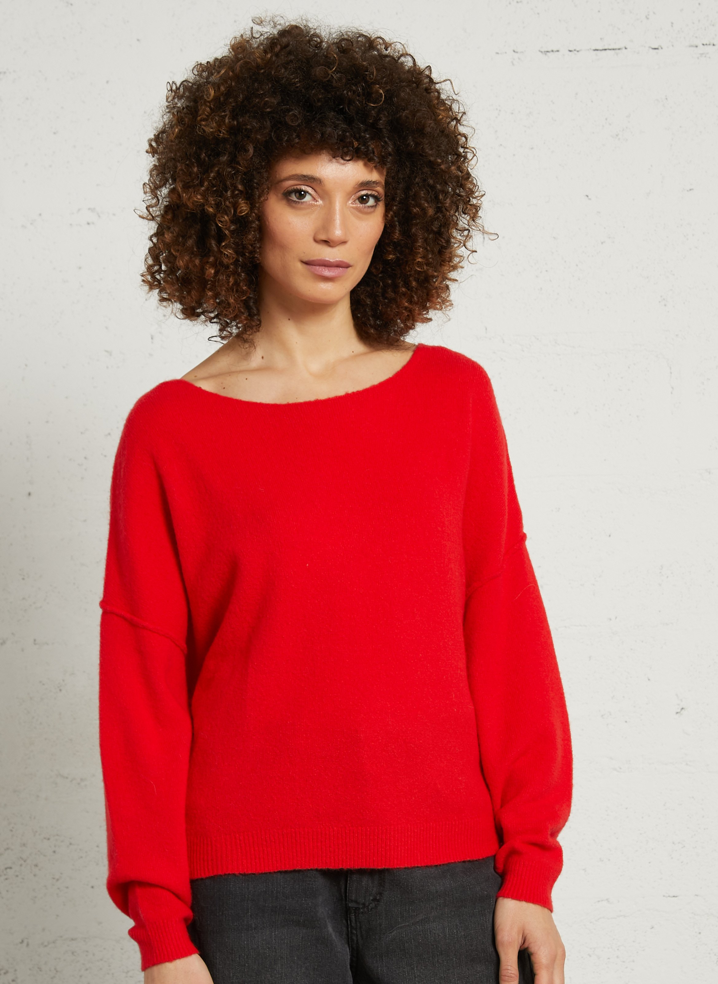 Wollmix-Pullover mit U-Boot-Ausschnitt AMERICAN VINTAGE